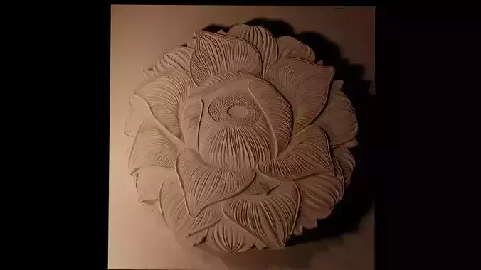 Rafflesia CNC 3d Print High Relief Sand Casting 3D print model