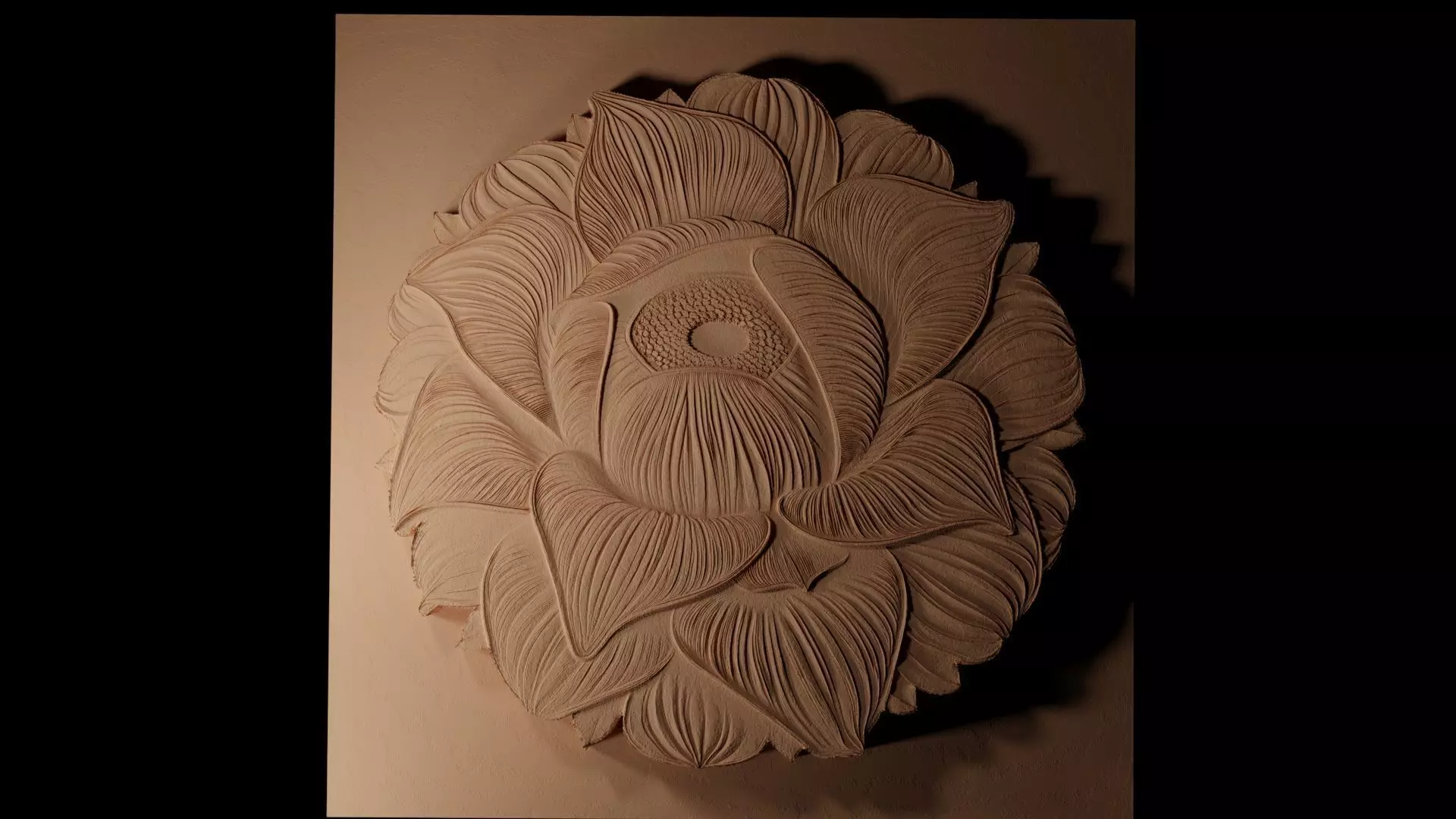 Rafflesia CNC 3d Print High Relief Sand Casting 3D print model_0