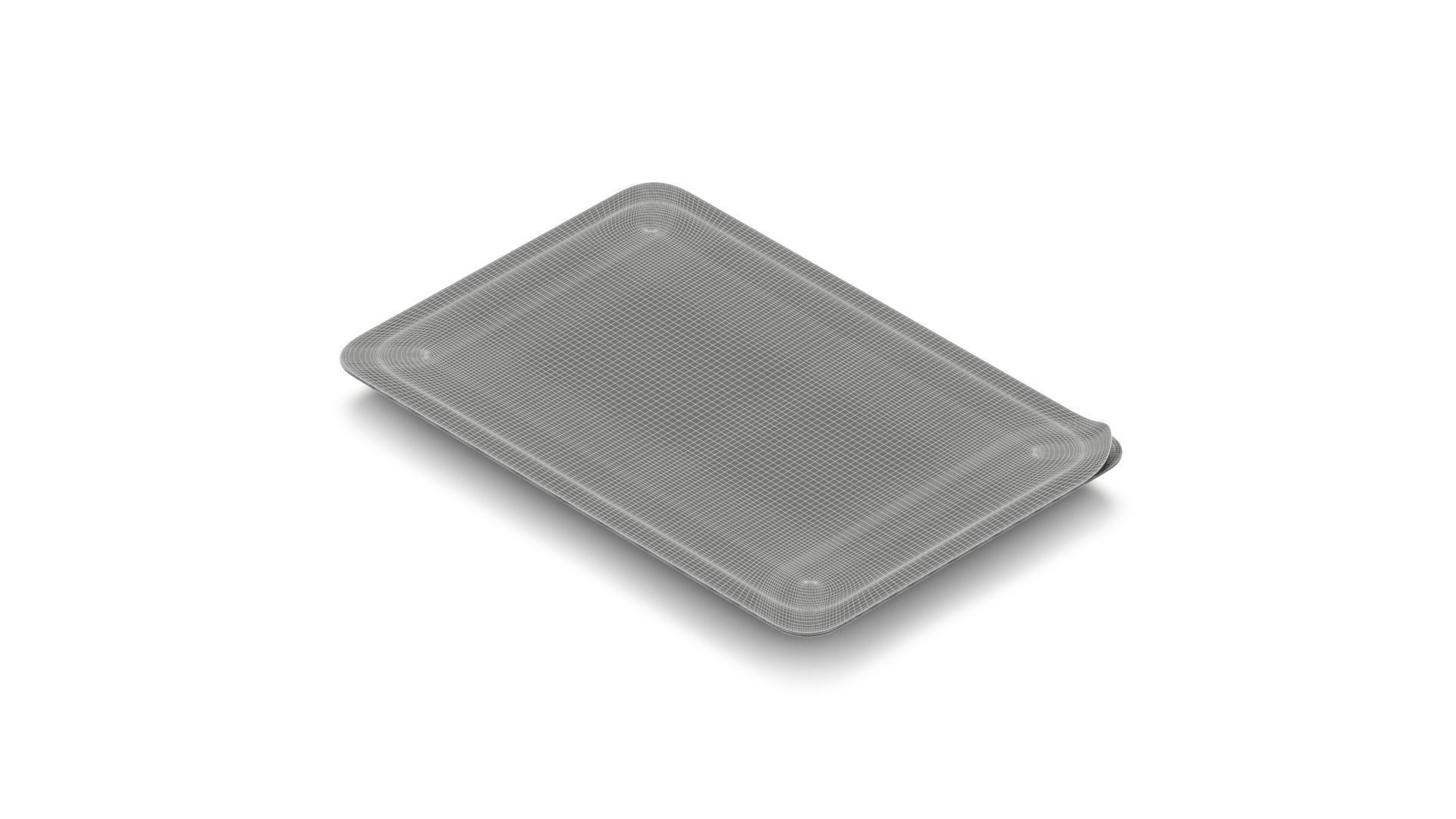 Cheese Packaging - plastic transparent tray with chese slices 3D model_8