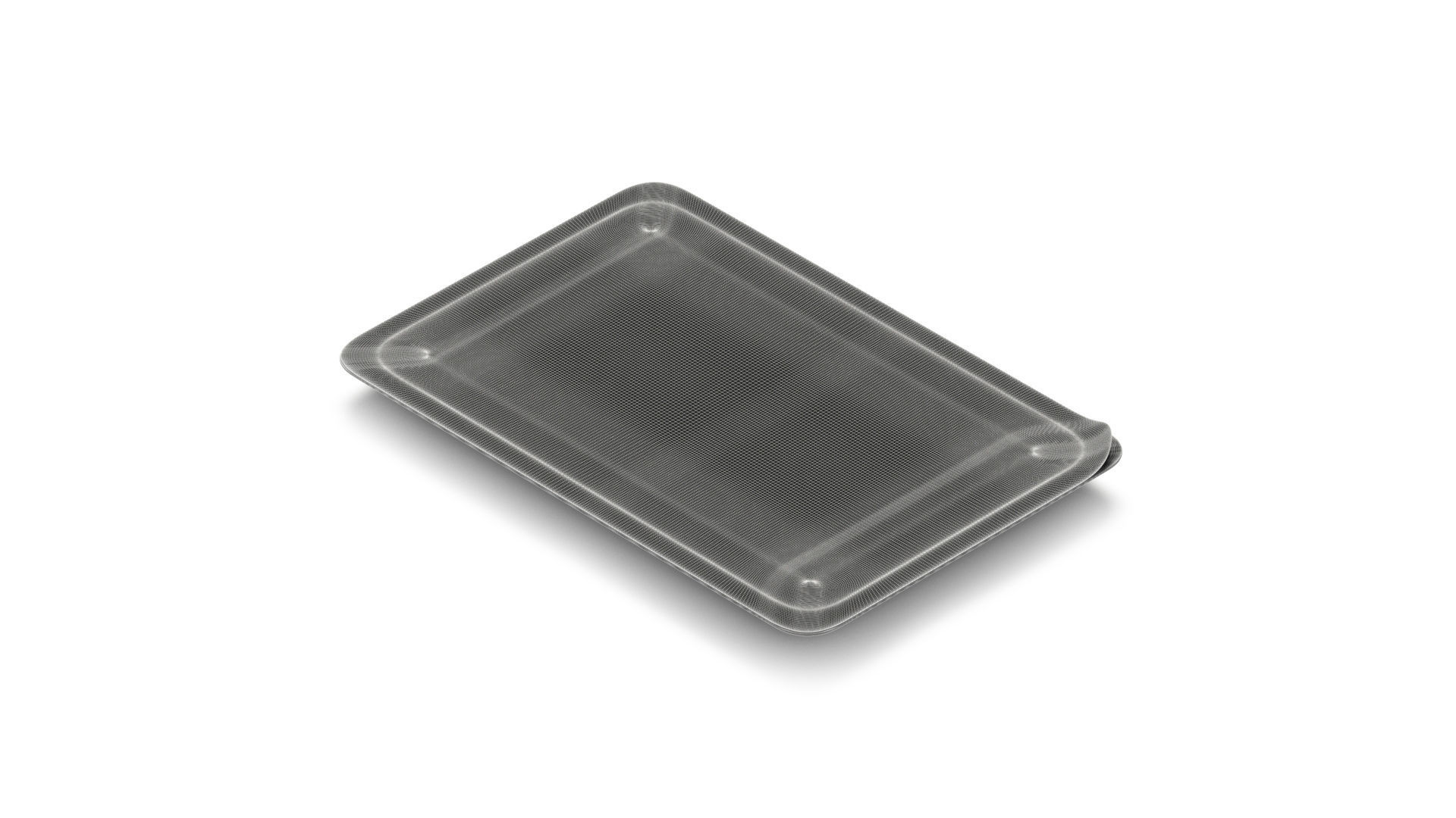 Cheese Packaging - plastic transparent tray with chese slices 3D model_6