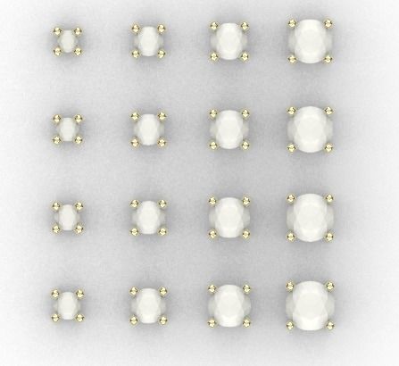Pack of Prongs for jewelry design 3D print model_2