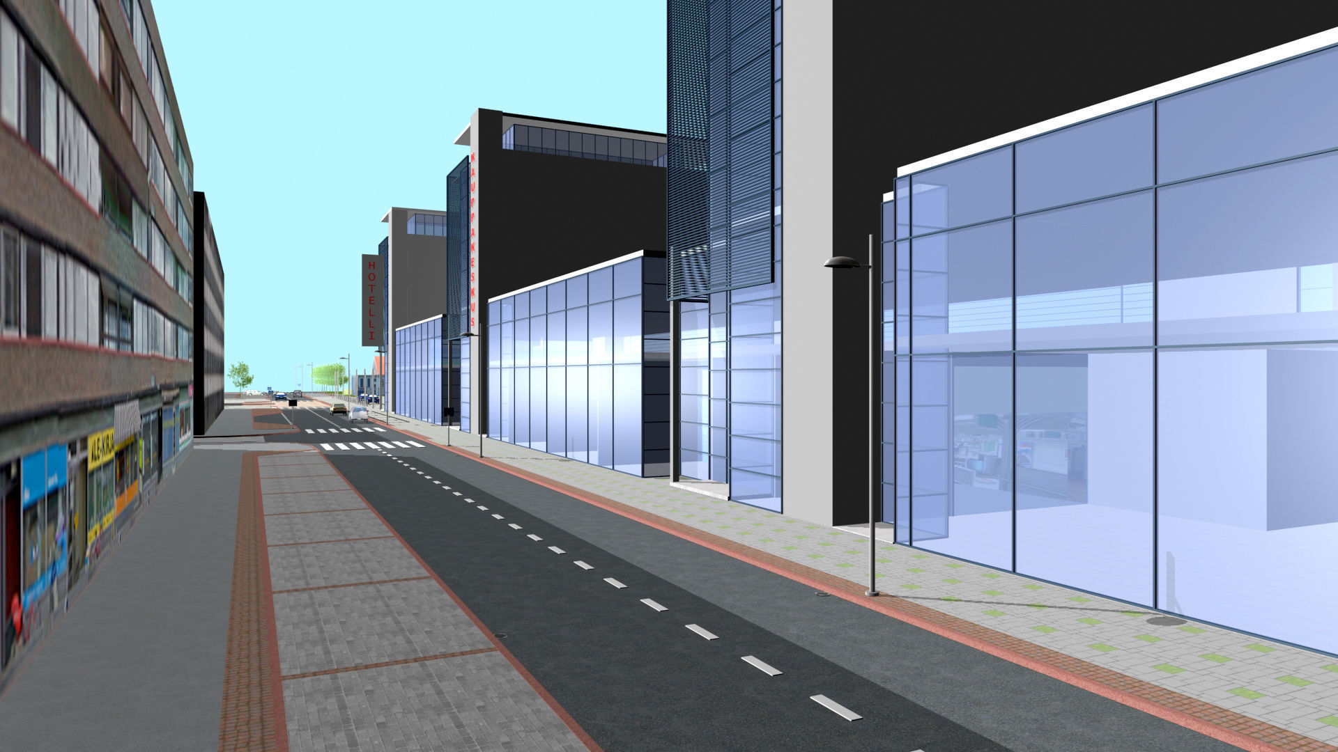 Railway Station PP Low-poly 3D model_17