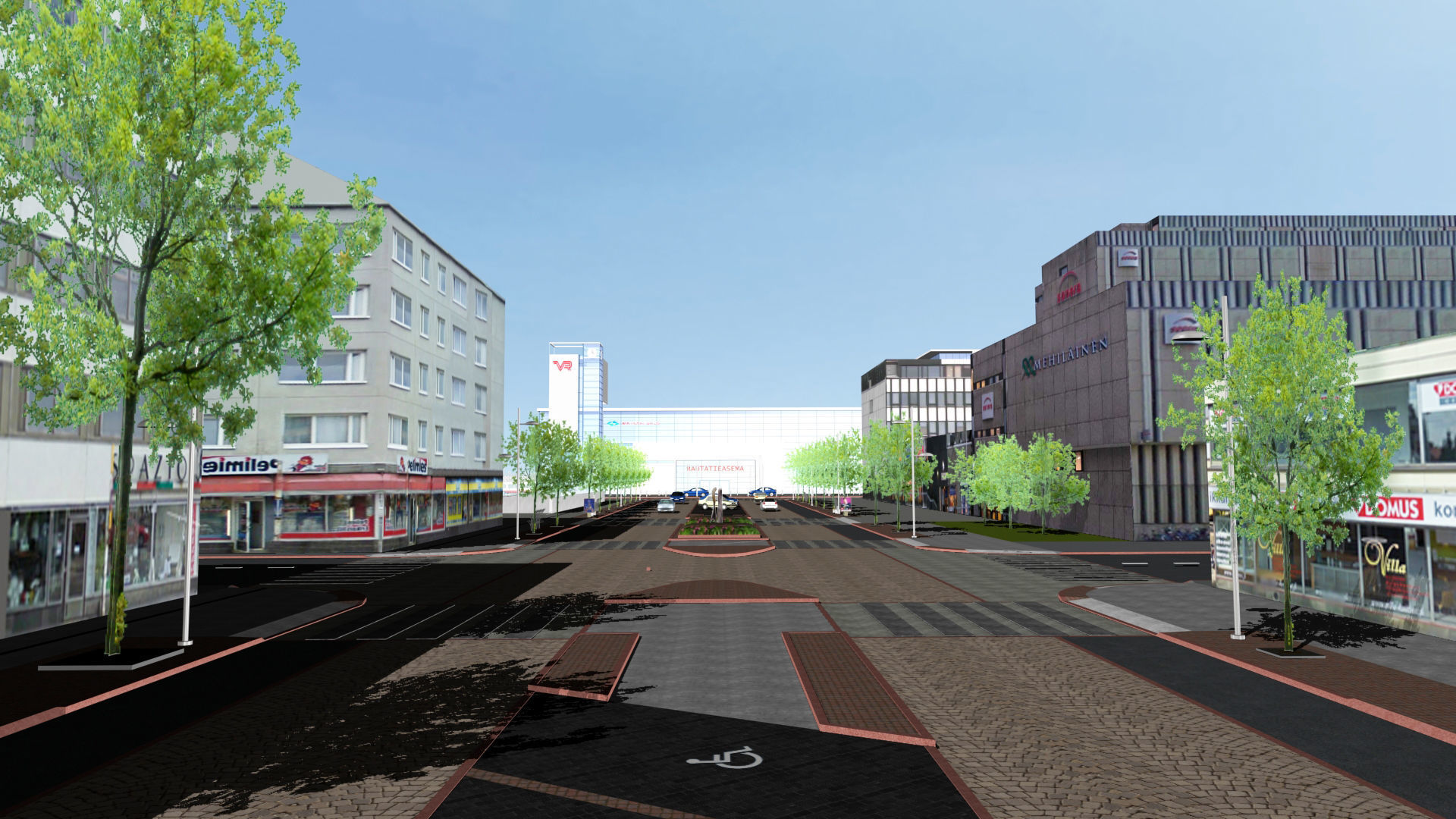 Railway Station PP Low-poly 3D model_8