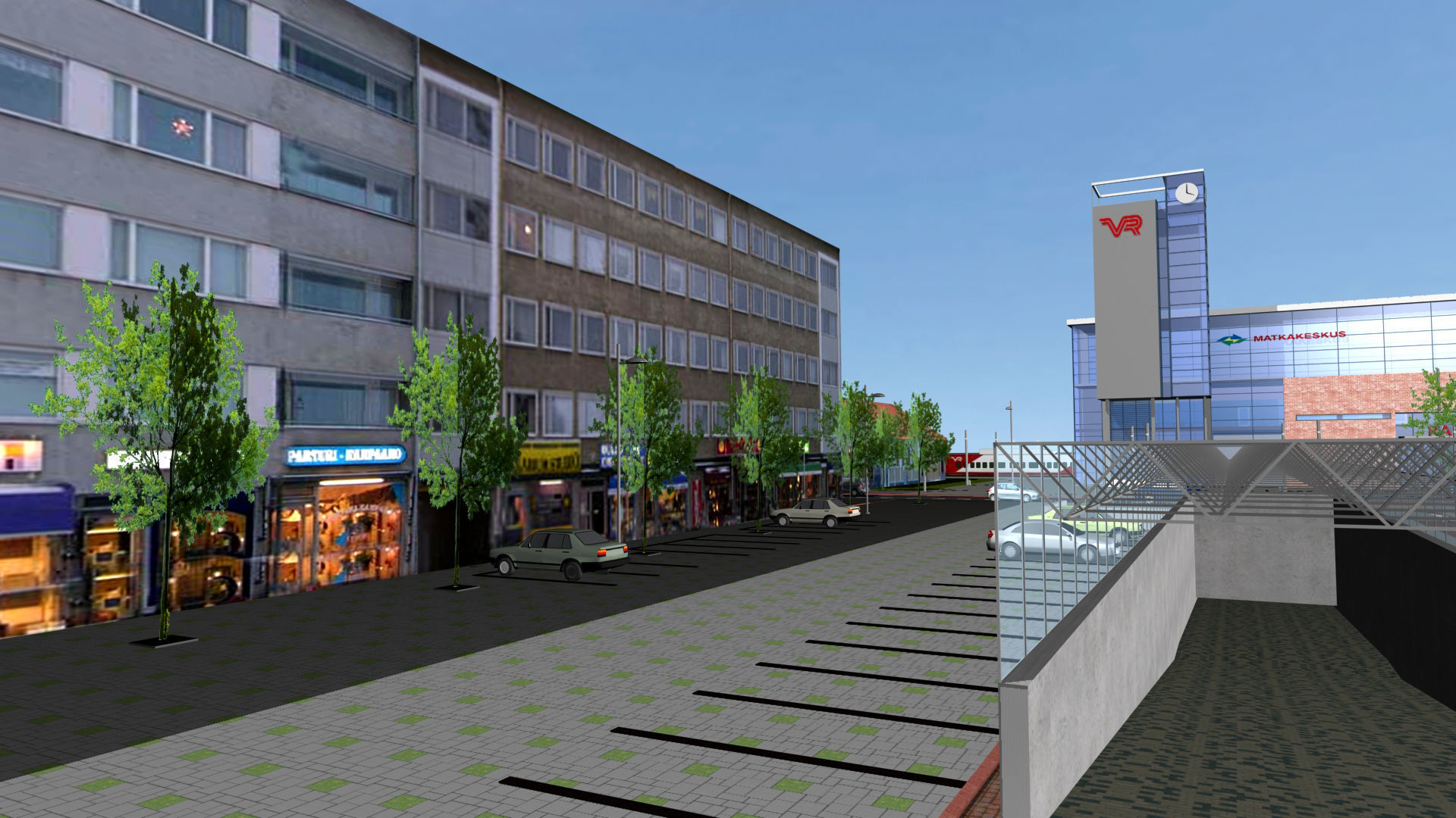 Railway Station PP Low-poly 3D model_12