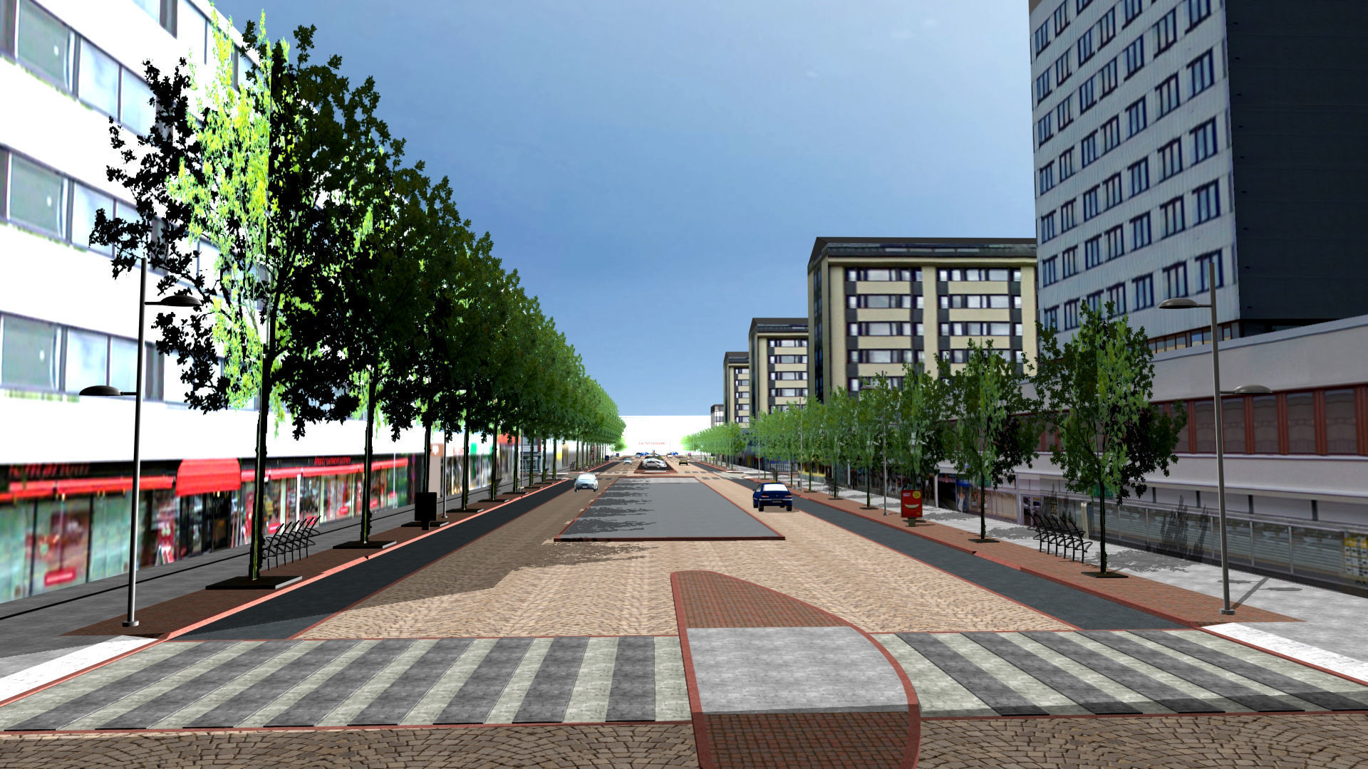 Railway Station PP Low-poly 3D model_7