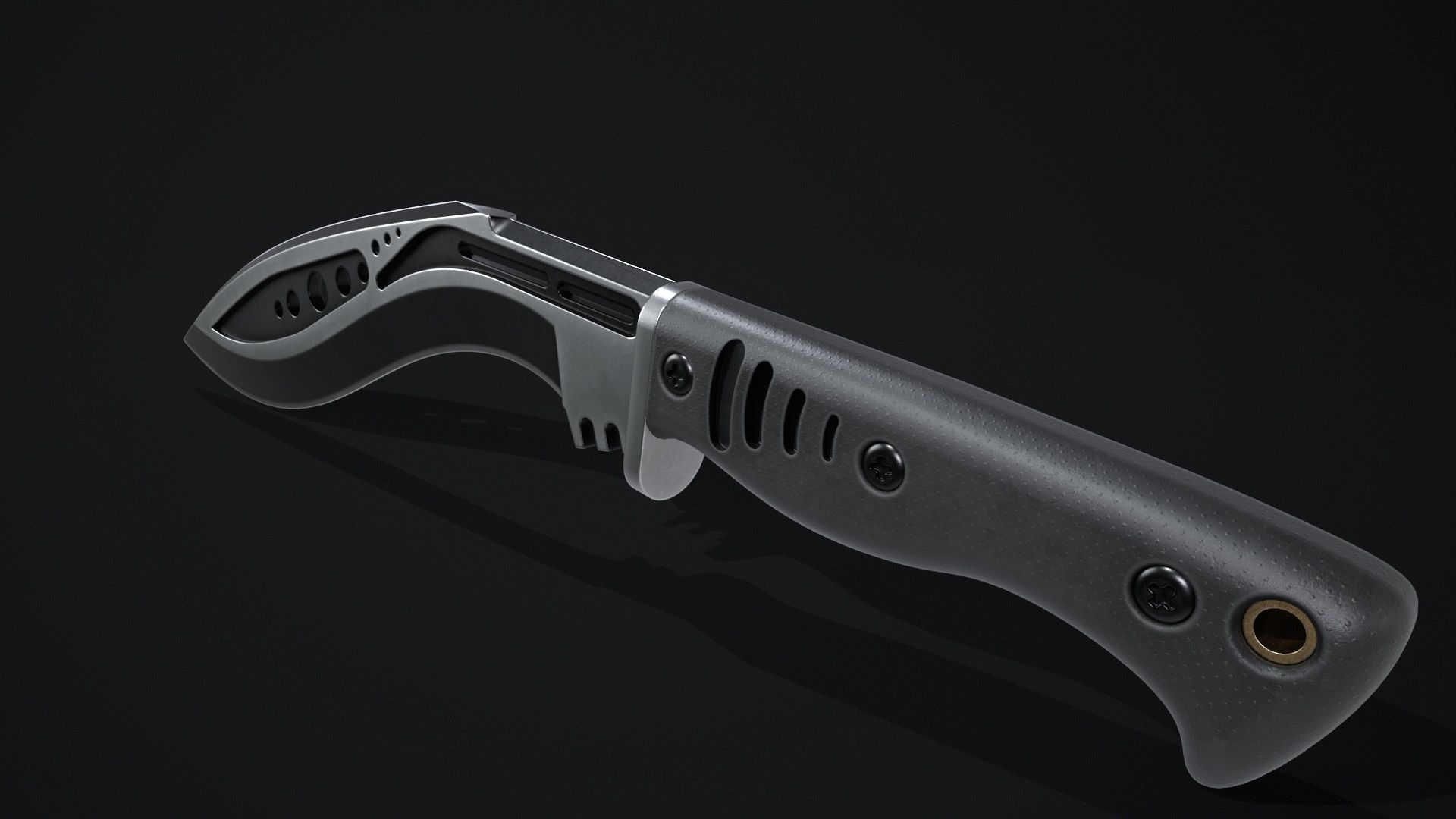 M48-kurki-Knife Low-poly 3D model_6