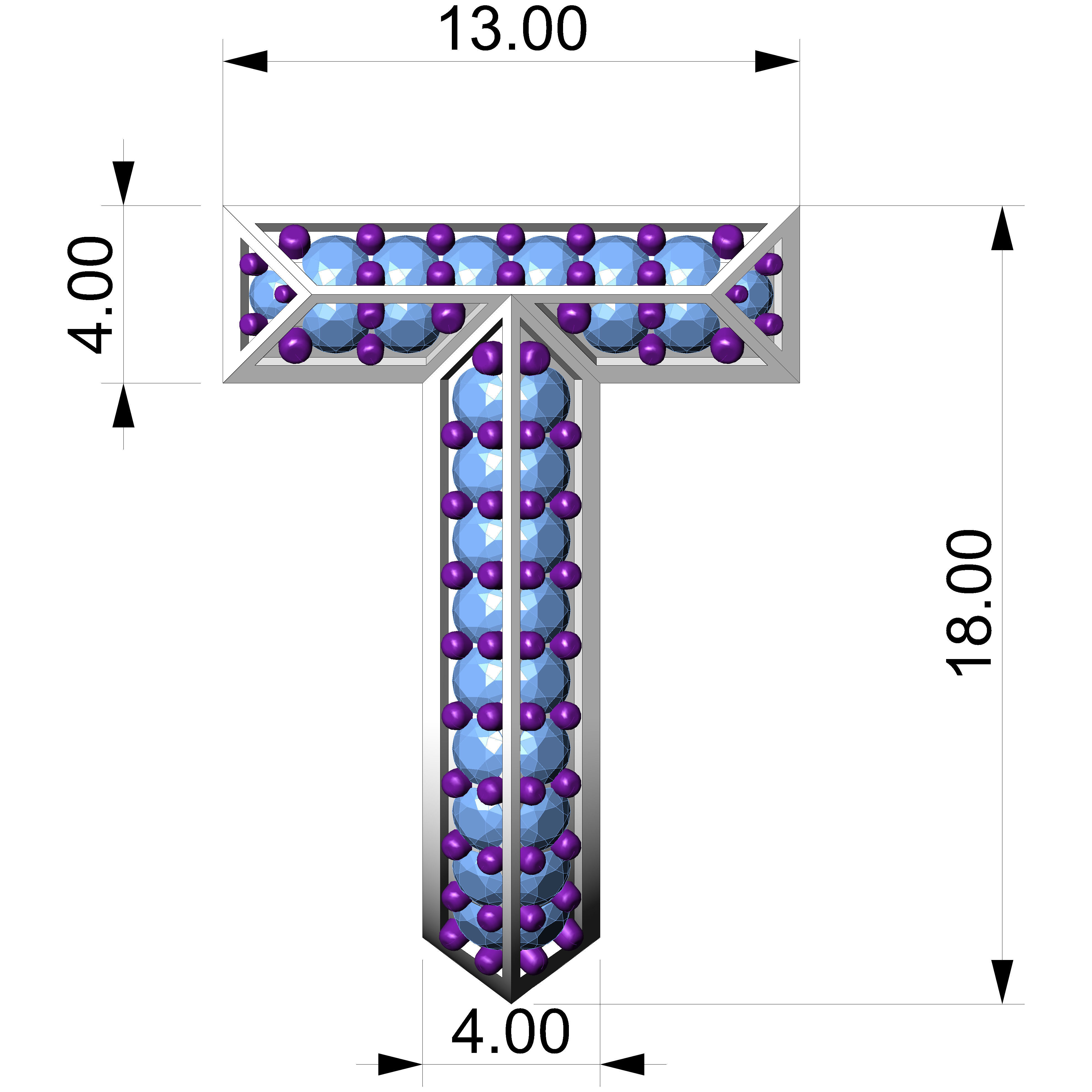 Tiffany T1 earrings  3D print model_7