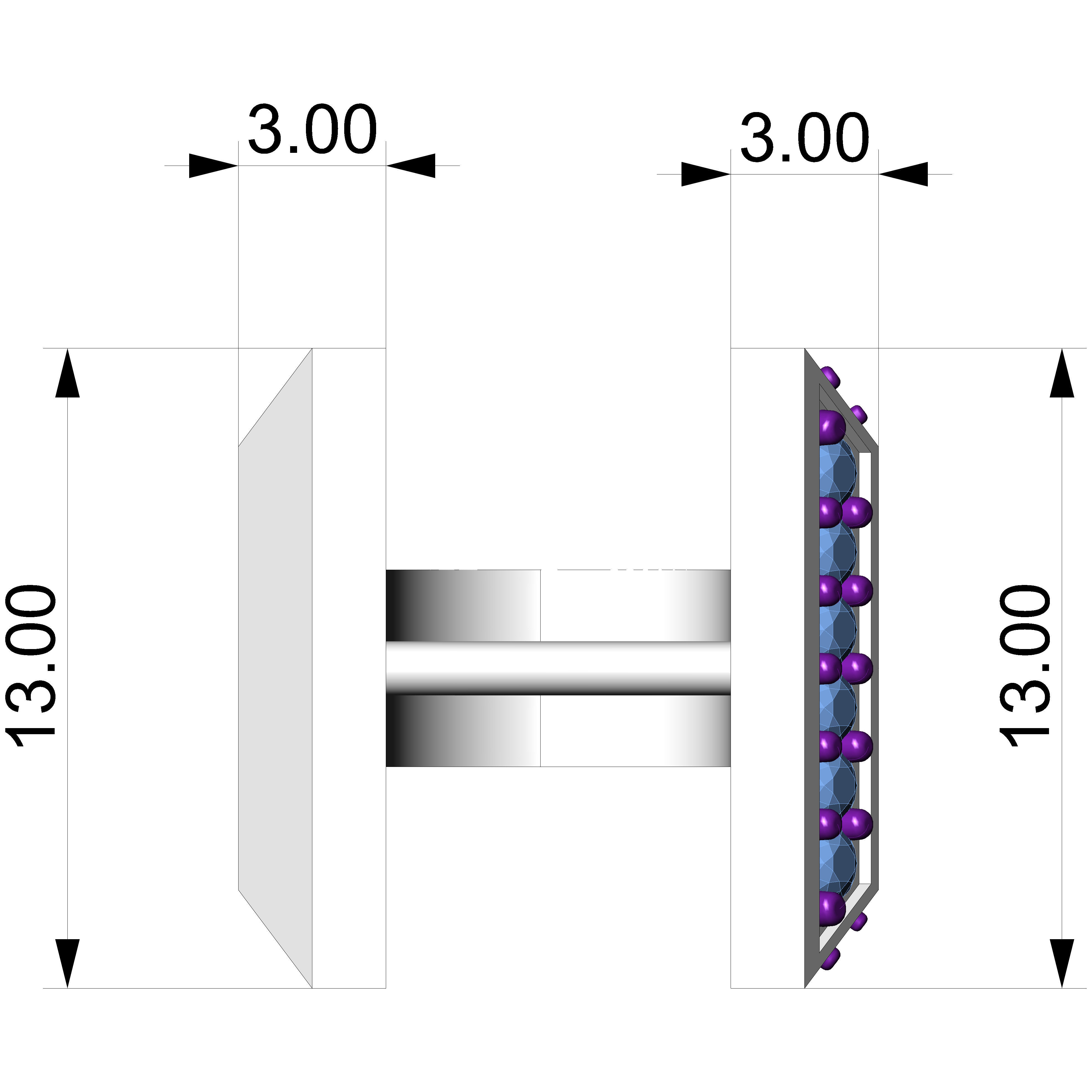 Tiffany T1 earrings  3D print model_5