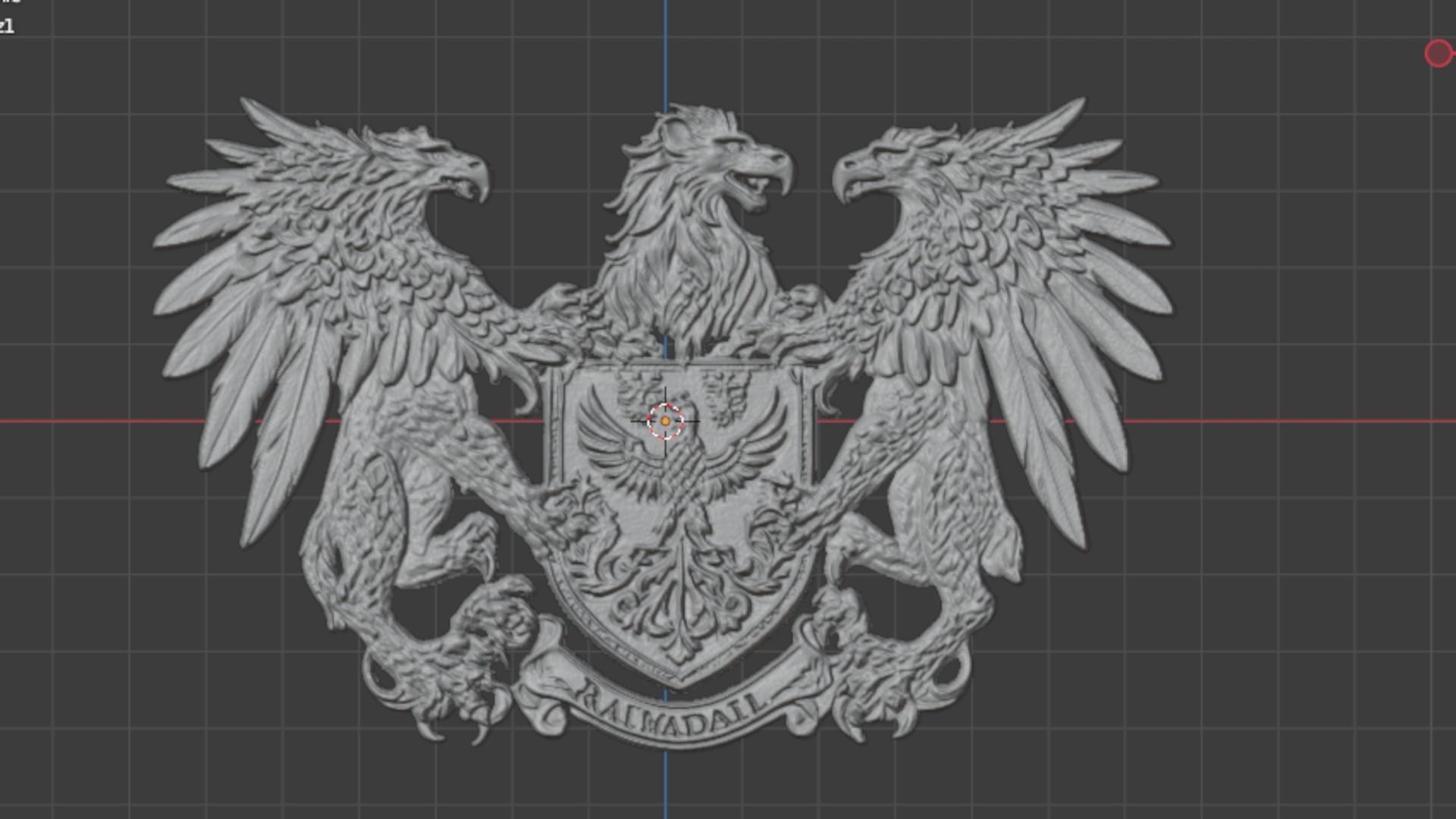 Coat of arms decorative - 01 3D print model_4