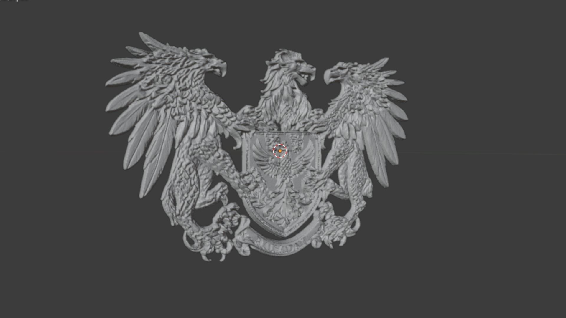 Coat of arms decorative - 01 3D print model_5