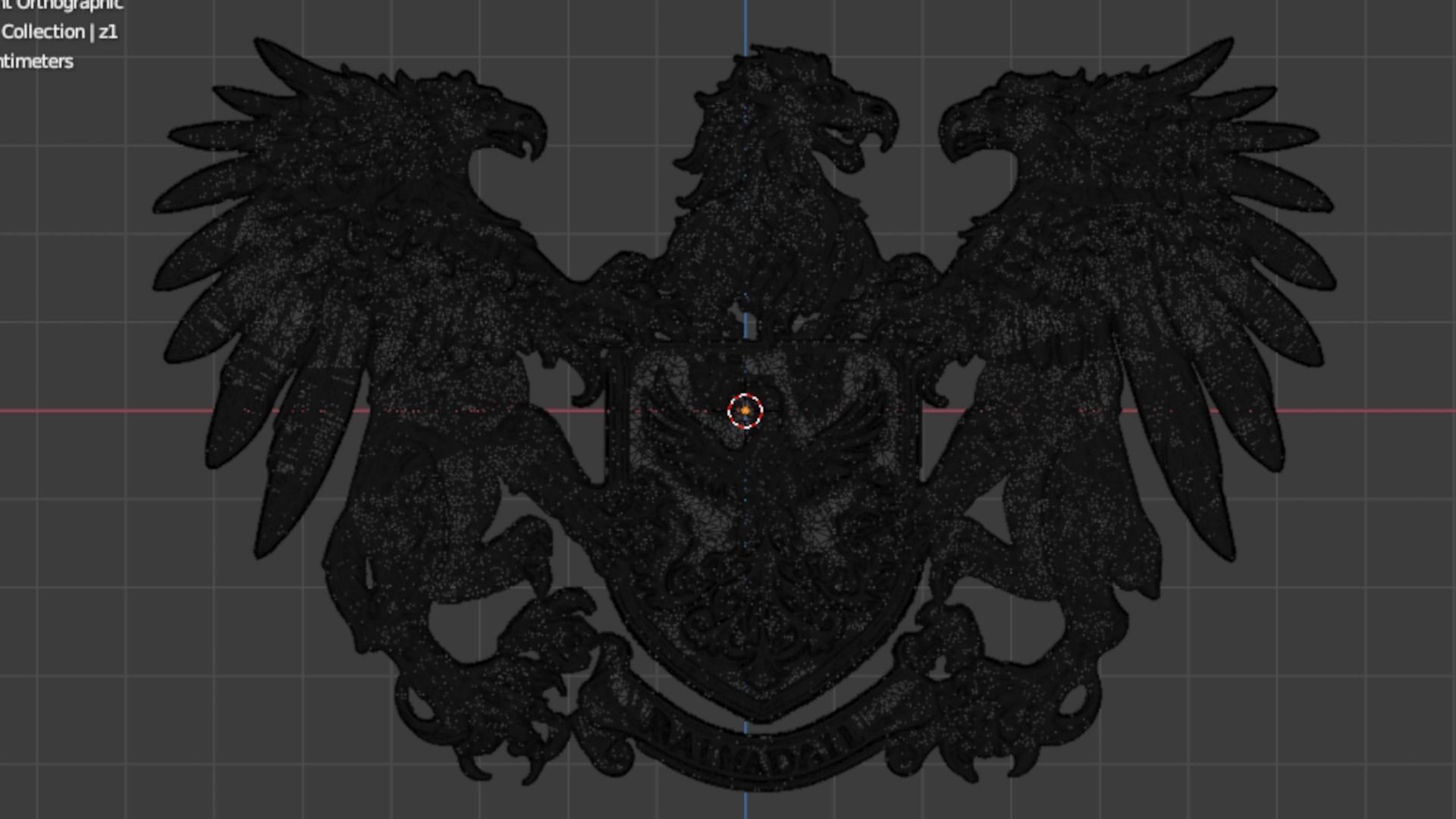 Coat of arms decorative - 01 3D print model_7