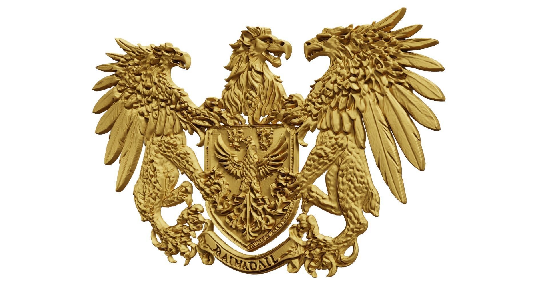 Coat of arms decorative - 01 3D print model_2