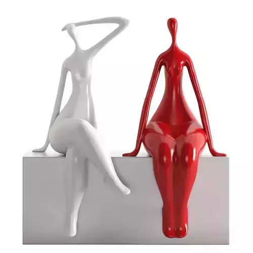 Sculpture Seated Lady