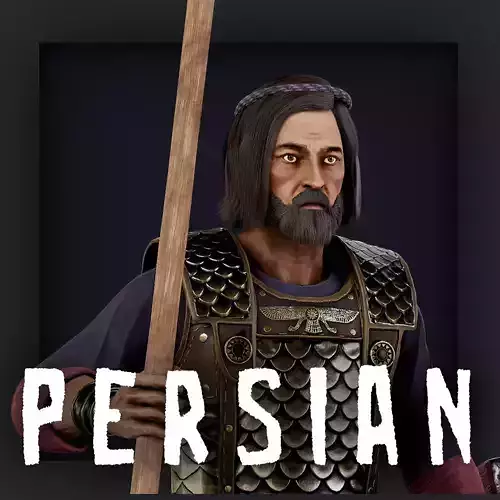 PERSIAN 2 Low-poly 3D model