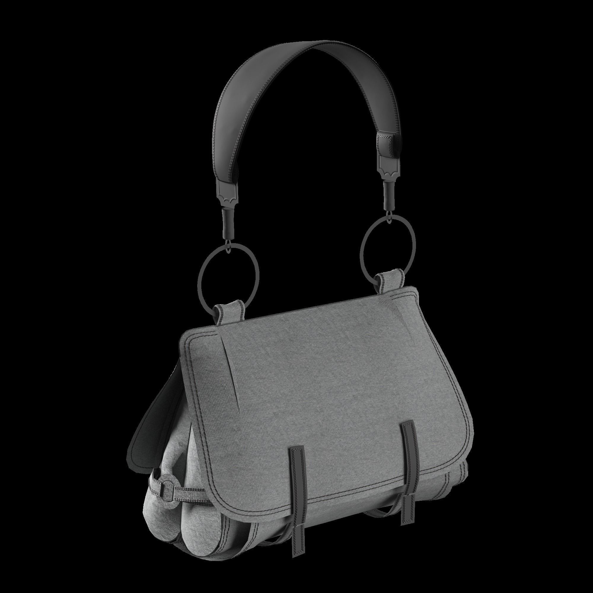 35 DIFFERENT TYPE OF BAGS BACKPACK BRIEFCASE PURSE Low-poly 3D model_26