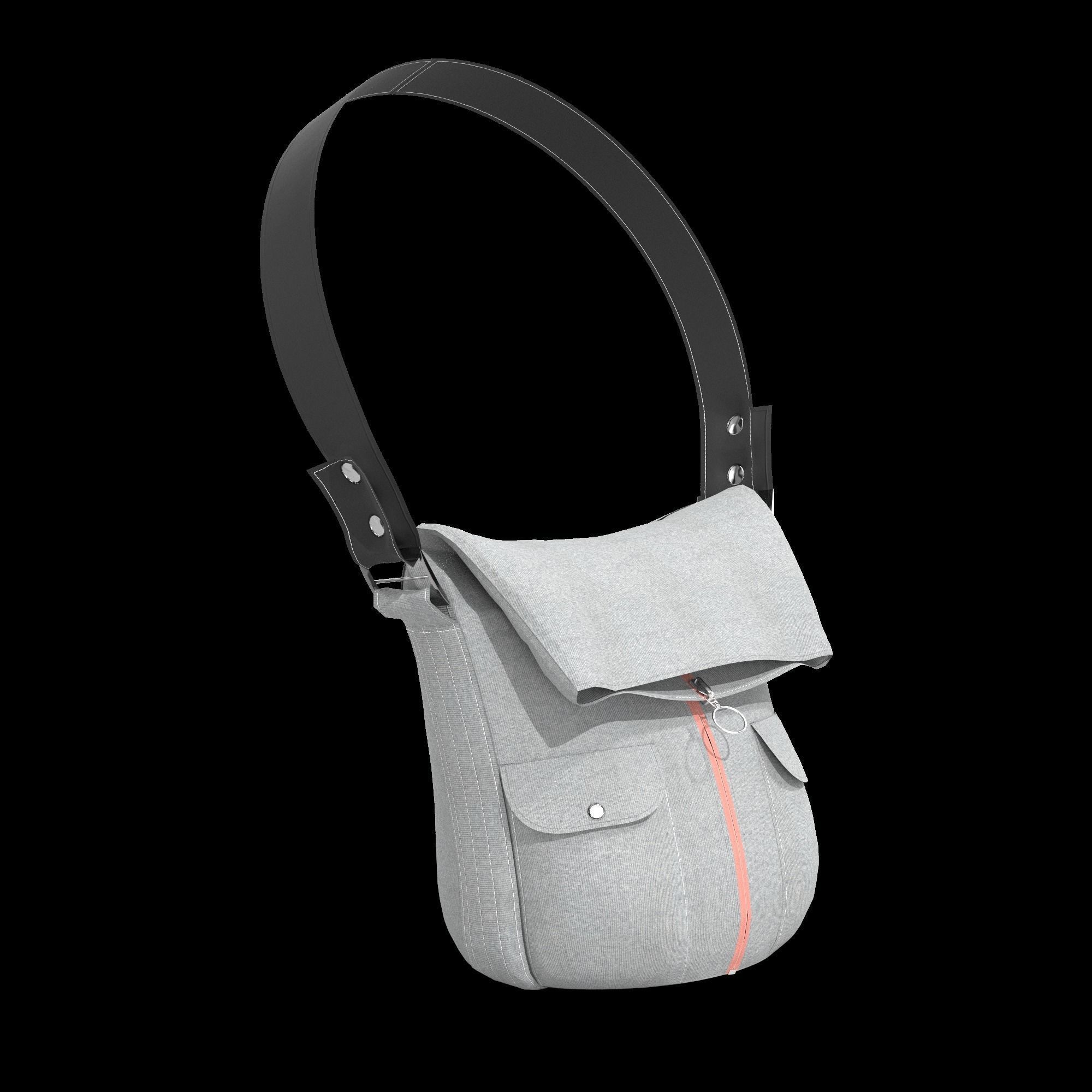 35 DIFFERENT TYPE OF BAGS BACKPACK BRIEFCASE PURSE Low-poly 3D model_19