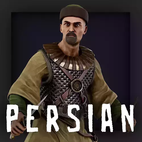 PERSIAN 3 Low-poly 3D model