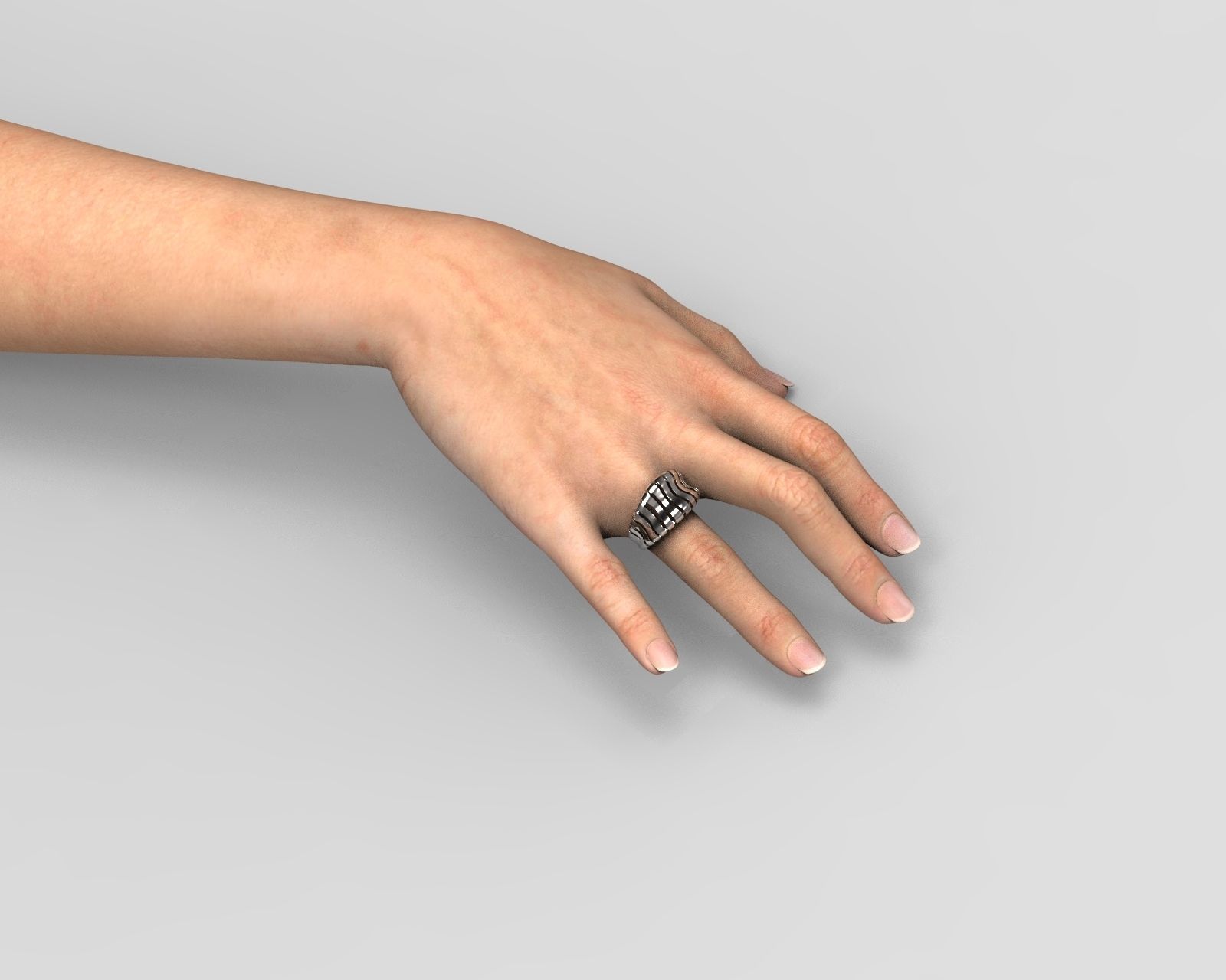 R 016 Ring Easy Weaves Free 3D print model_3