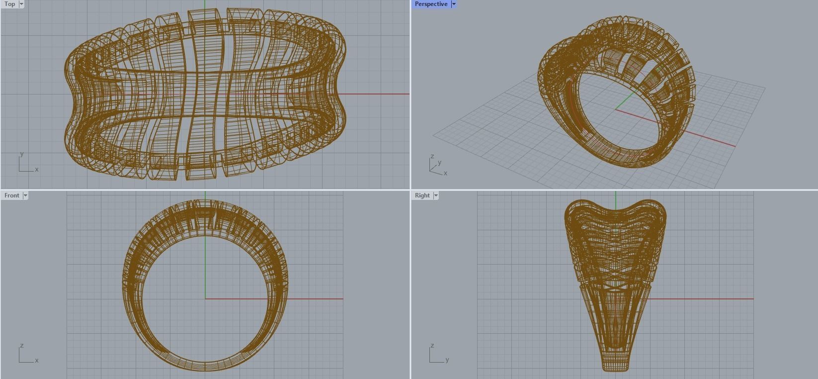 R 016 Ring Easy Weaves Free 3D print model_14