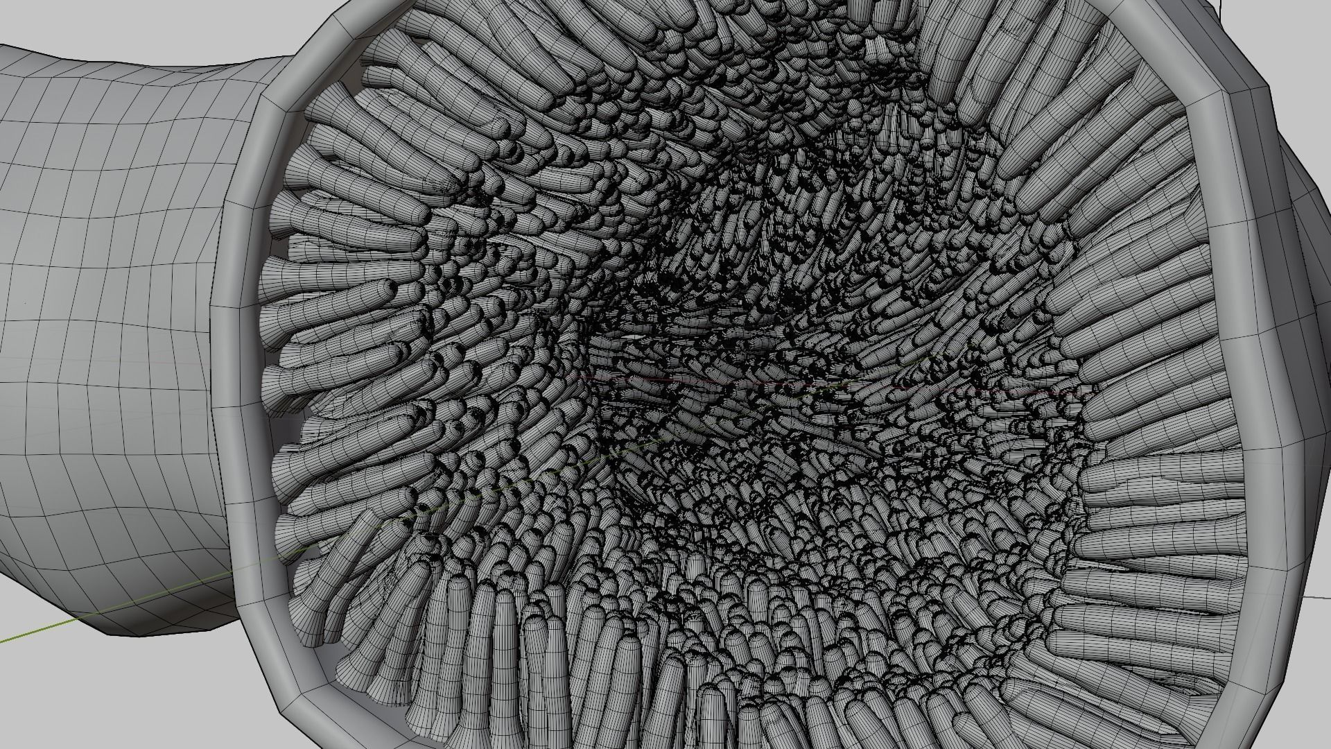 Intestinal villi Low-poly 3D model_9