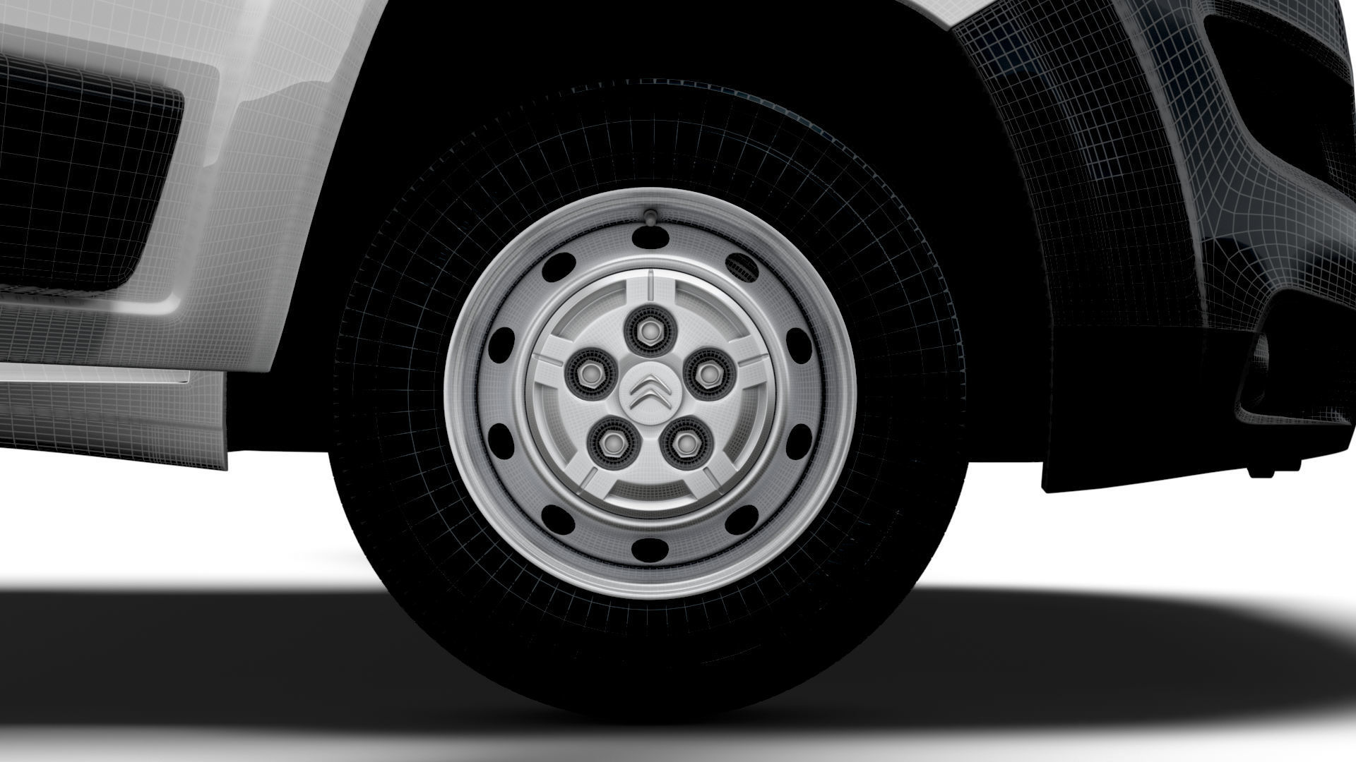 Citroen Jumper Van L3H3 HQ Interior 2023 3D model_21