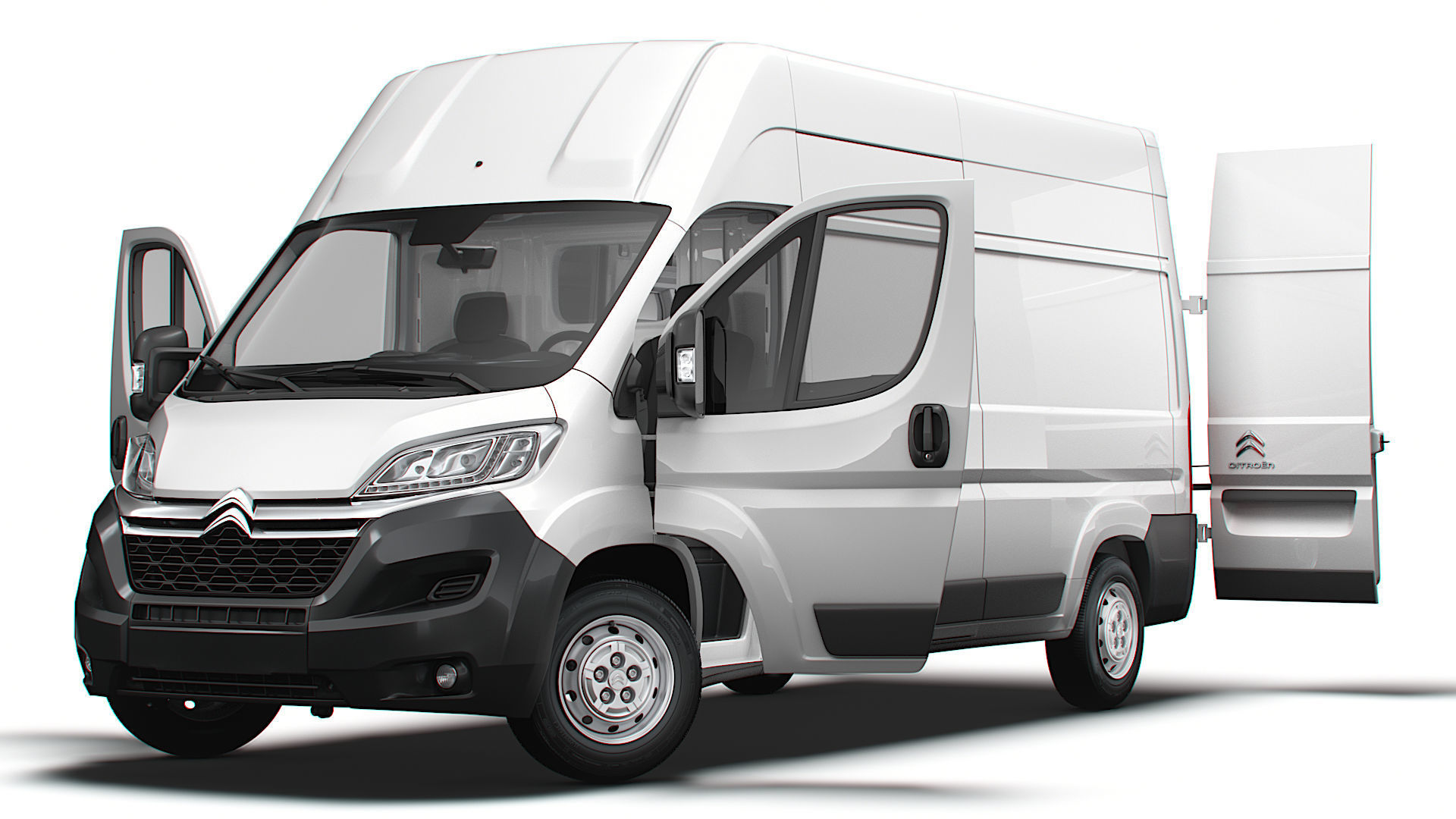 Citroen Jumper Van L3H3 HQ Interior 2023 3D model_7