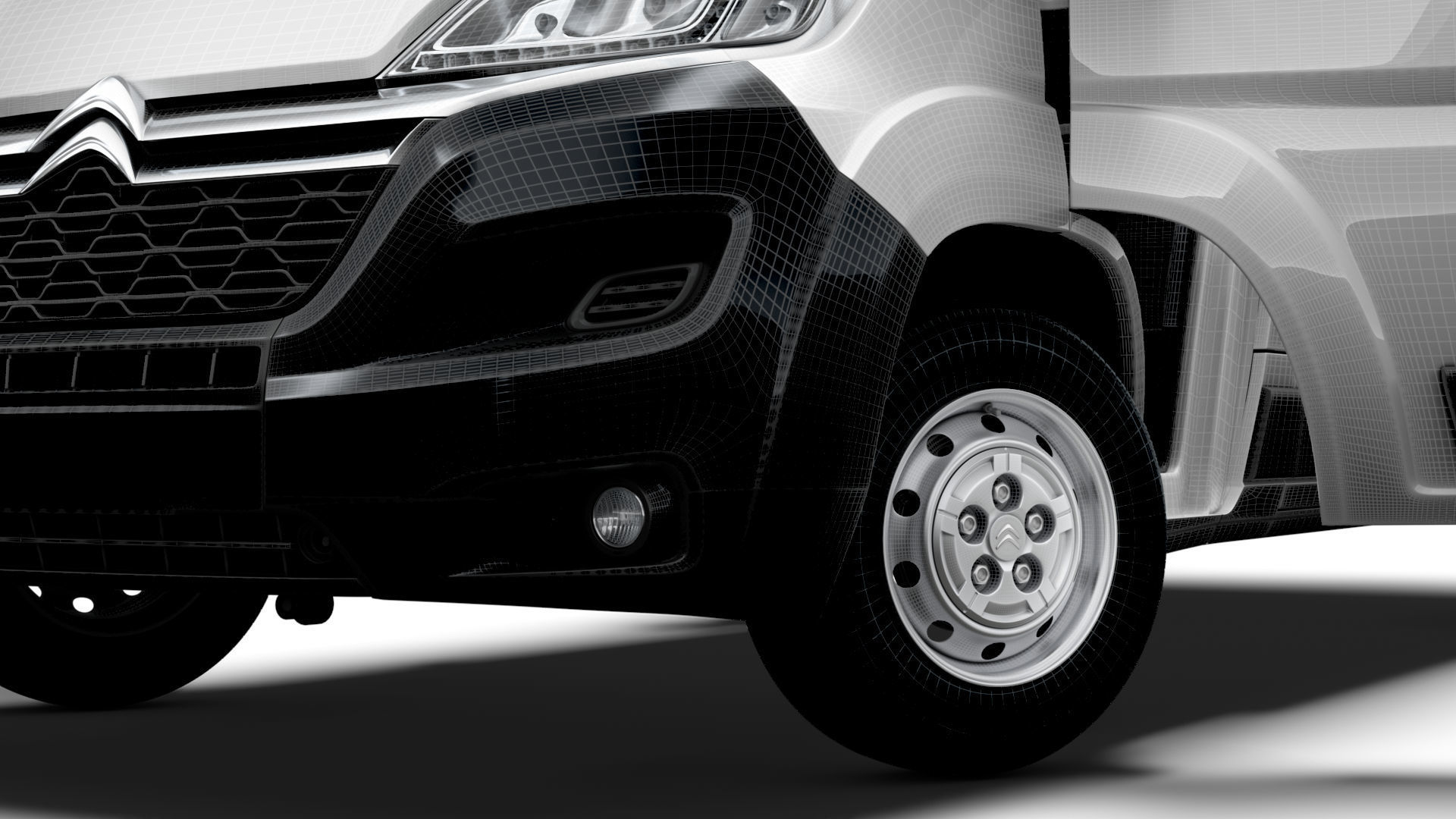 Citroen Jumper Van L3H3 HQ Interior 2023 3D model_16