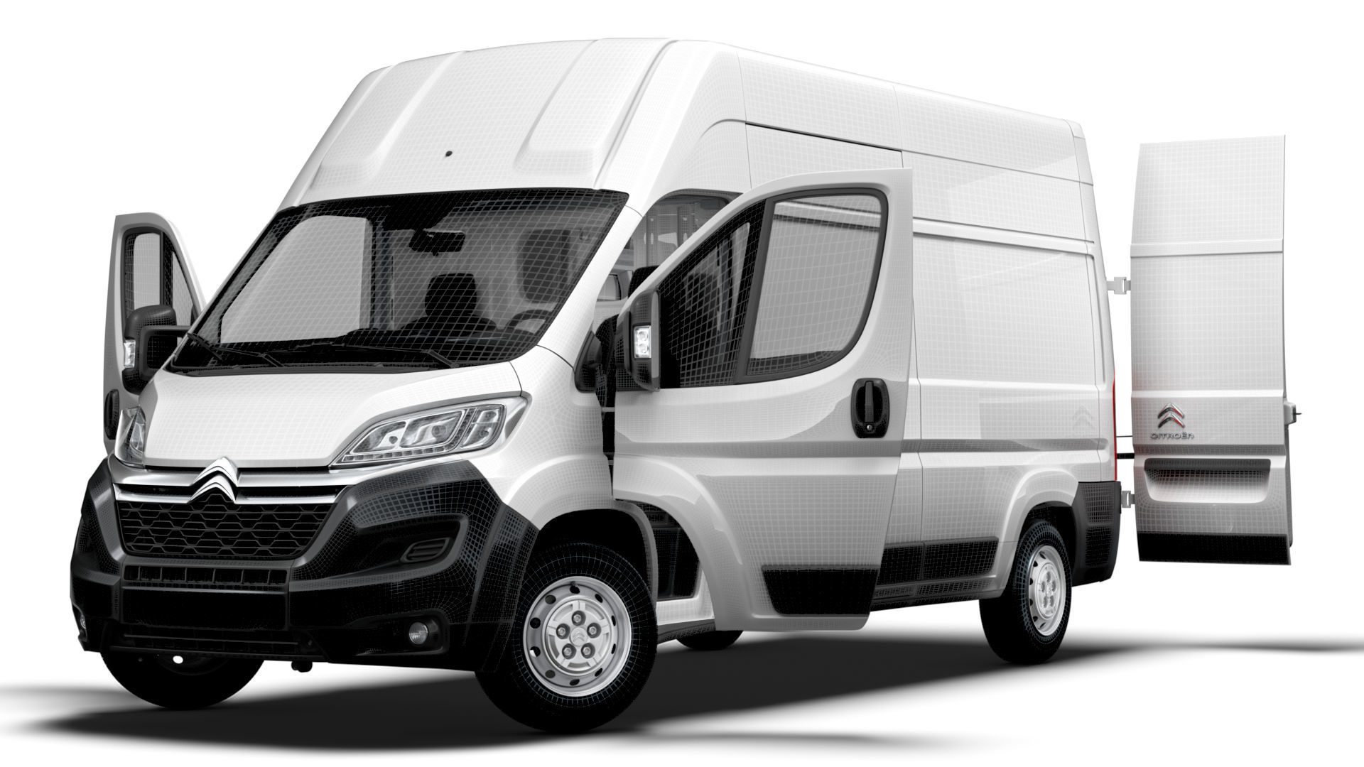 Citroen Jumper Van L3H3 HQ Interior 2023 3D model_20