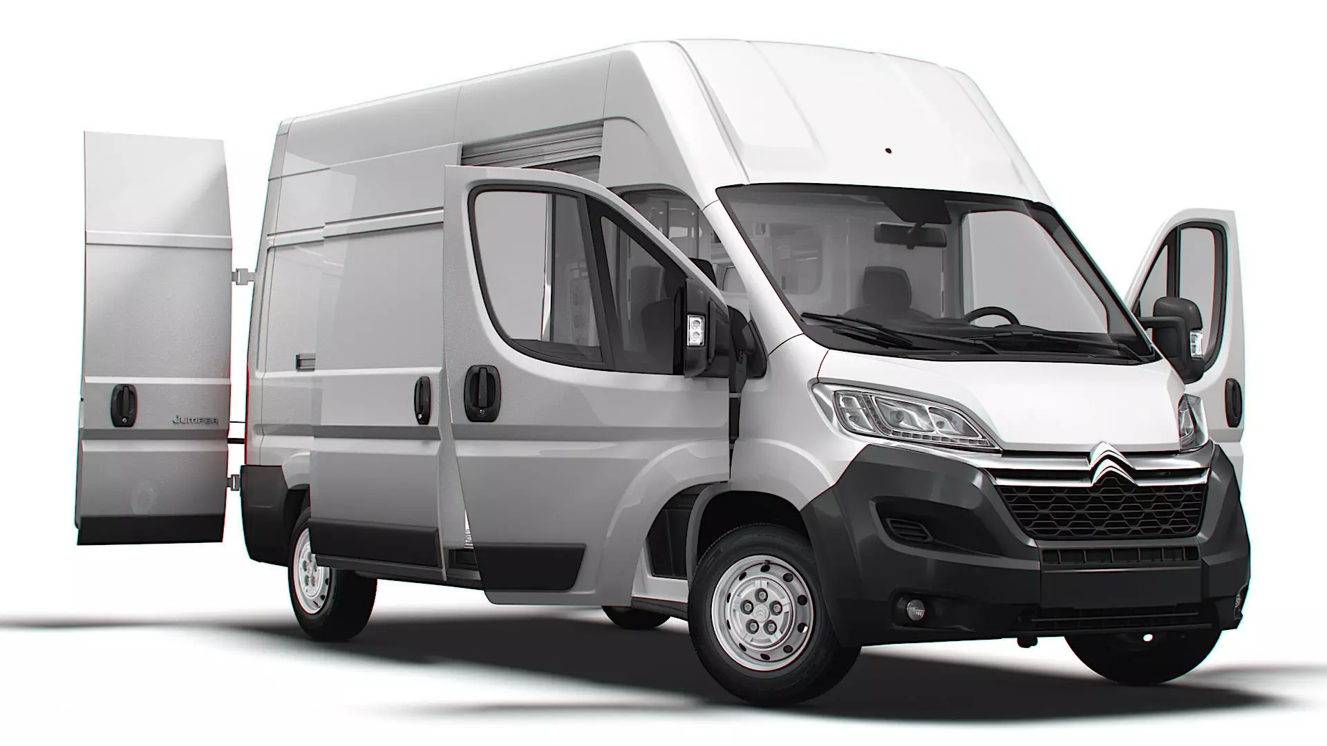 Citroen Jumper Van L3H3 HQ Interior 2023 3D model_0