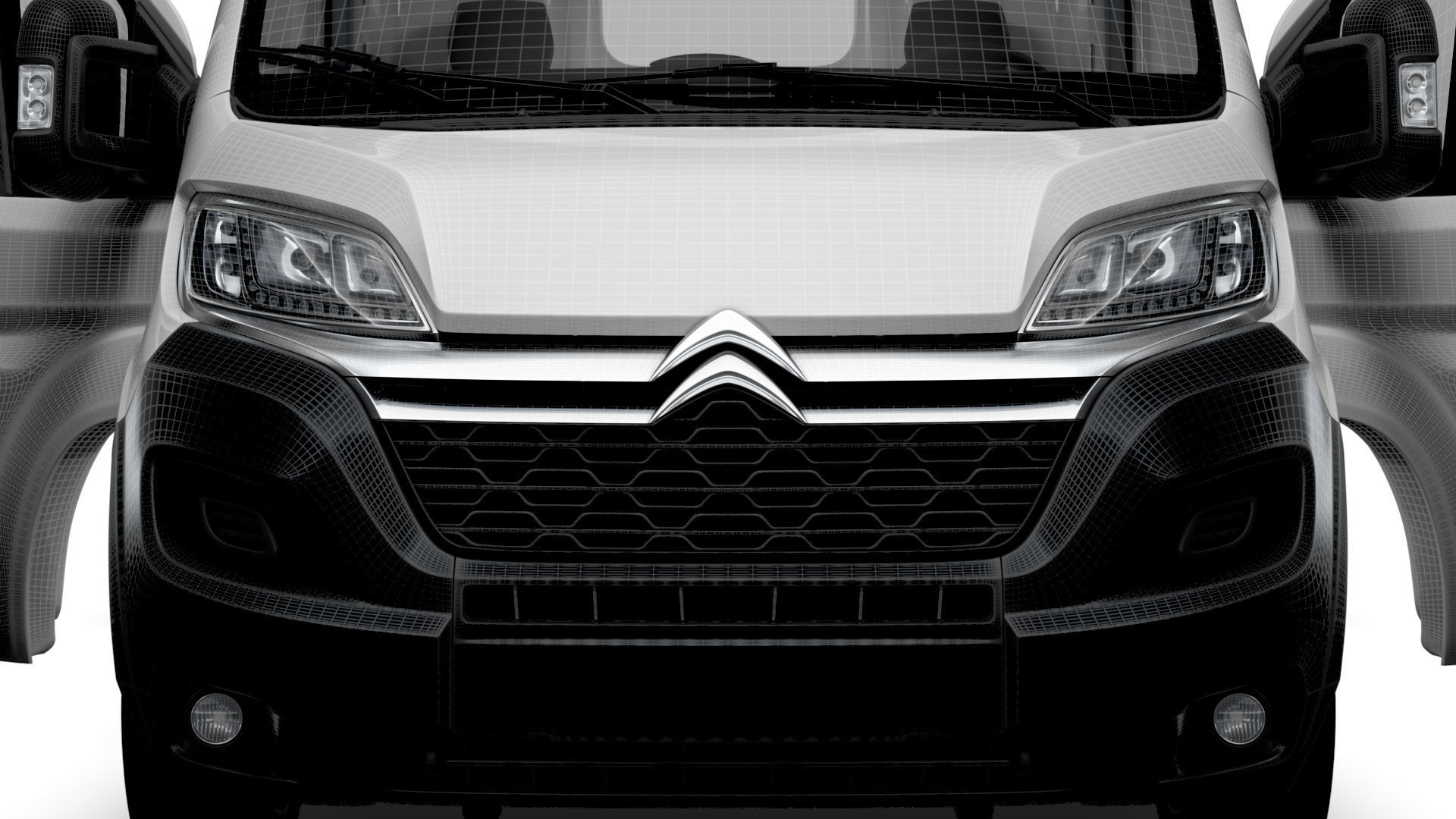 Citroen Jumper Van L3H3 HQ Interior 2023 3D model_19