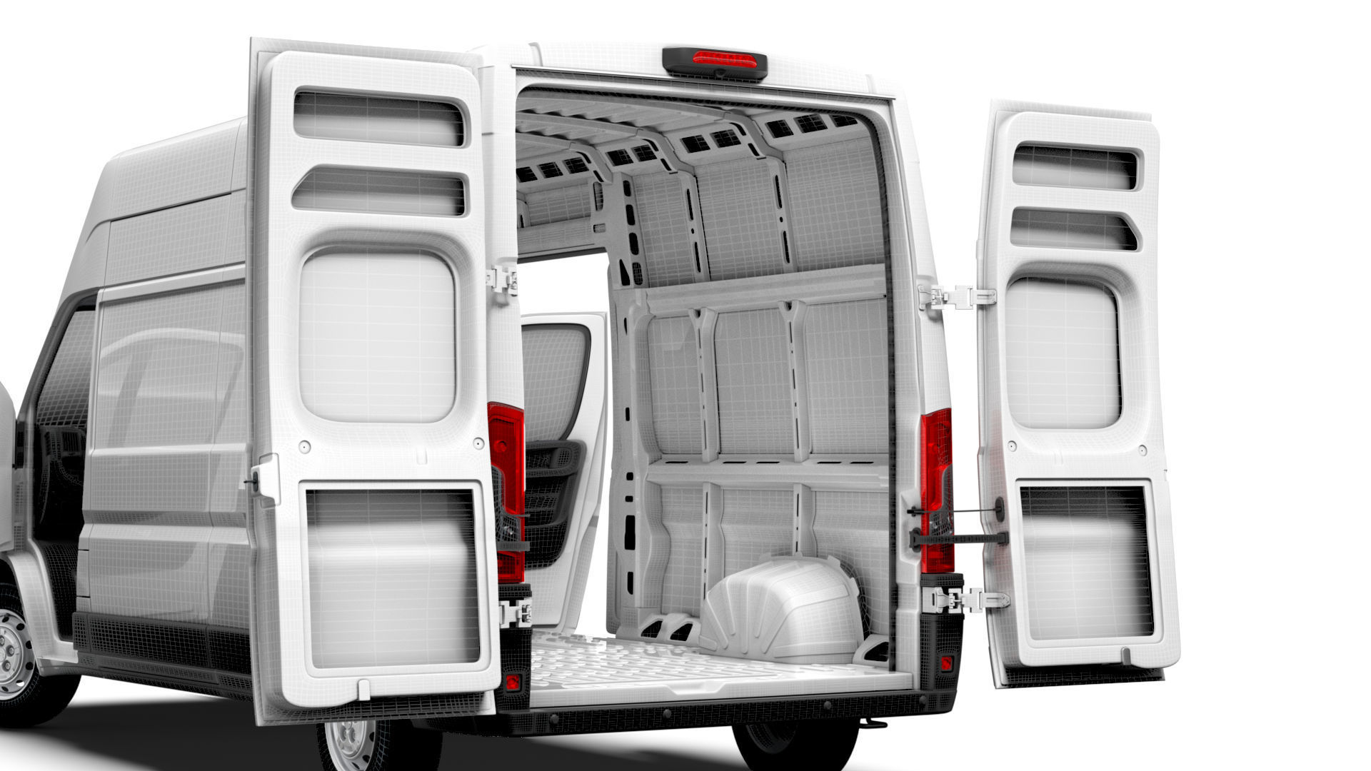 Citroen Jumper Van L3H3 HQ Interior 2023 3D model_15