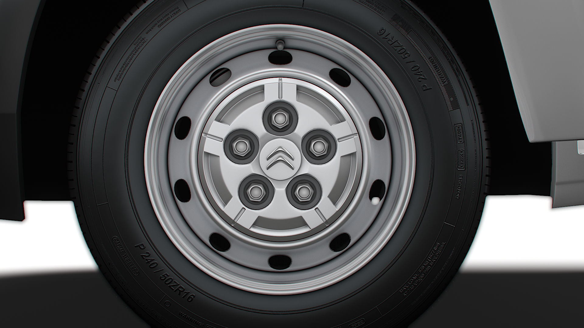 Citroen Jumper Van L3H3 HQ Interior 2023 3D model_11