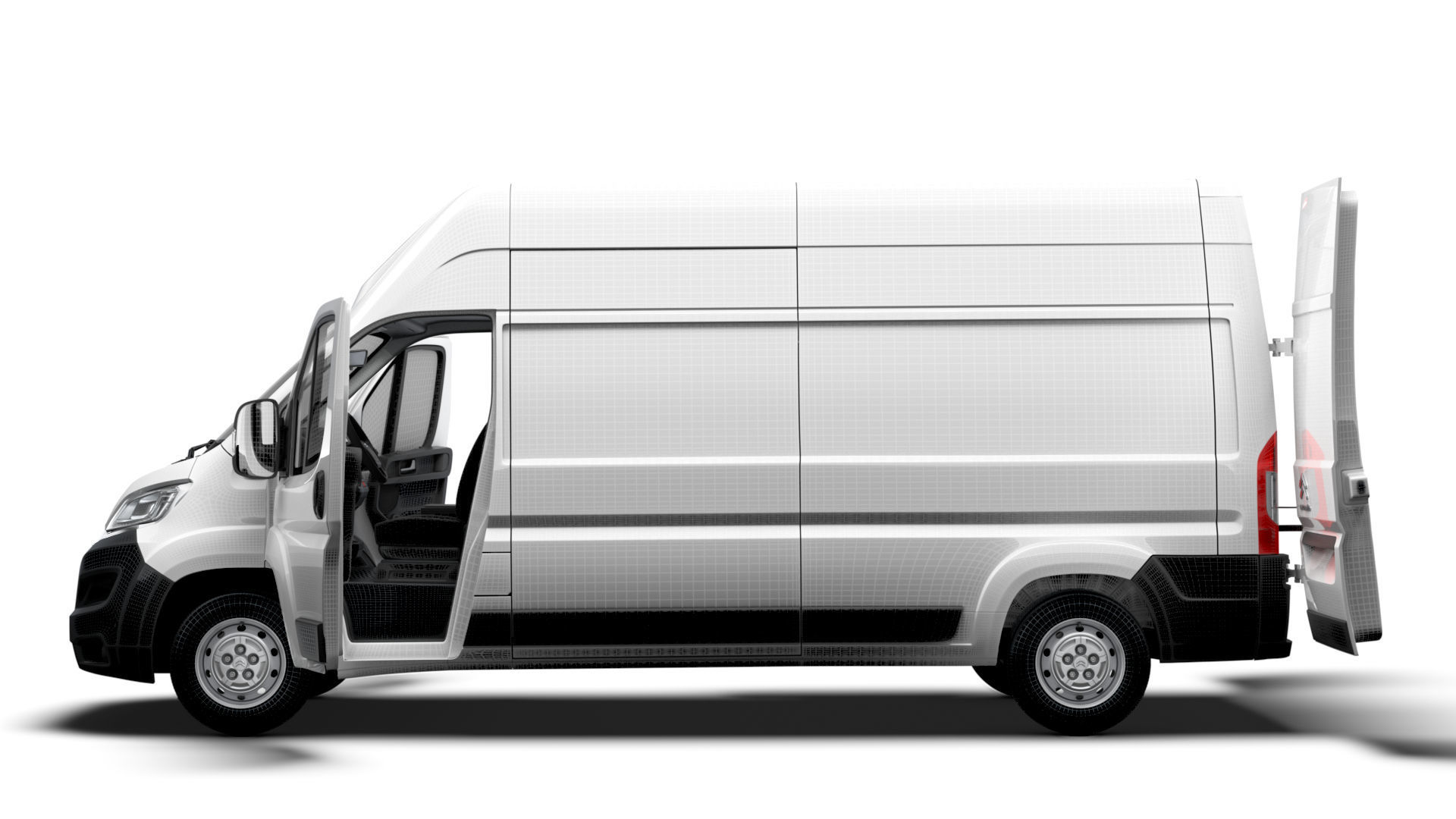 Citroen Jumper Van L3H3 HQ Interior 2023 3D model_17