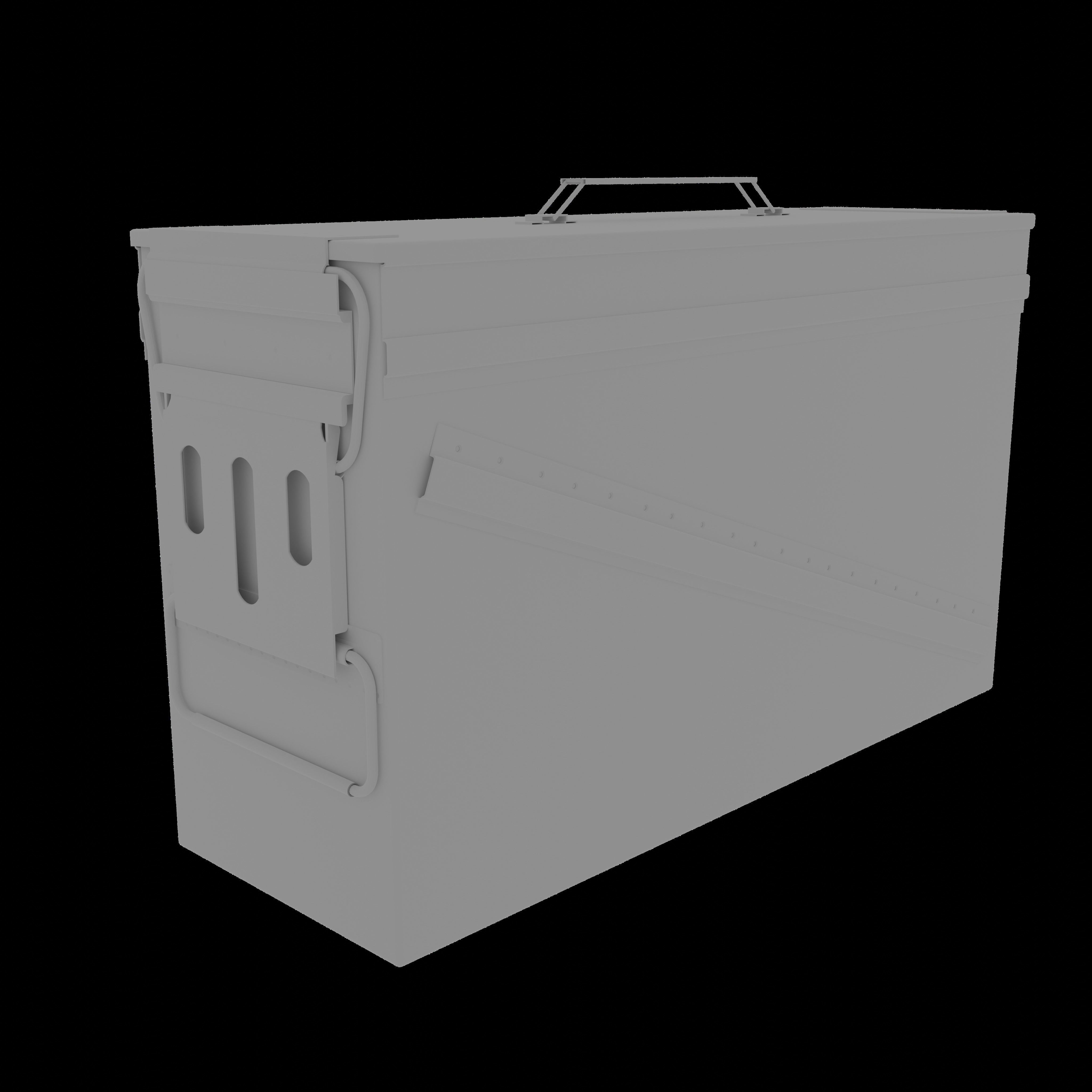 3D Realistic Ammo Box Damaged-Rusty 3D model_11