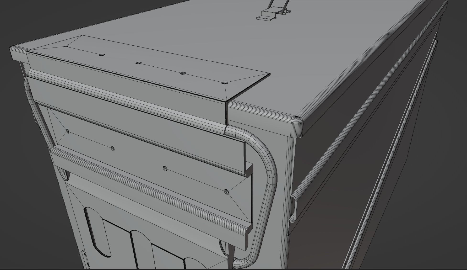 3D Realistic Ammo Box Damaged-Rusty 3D model_6