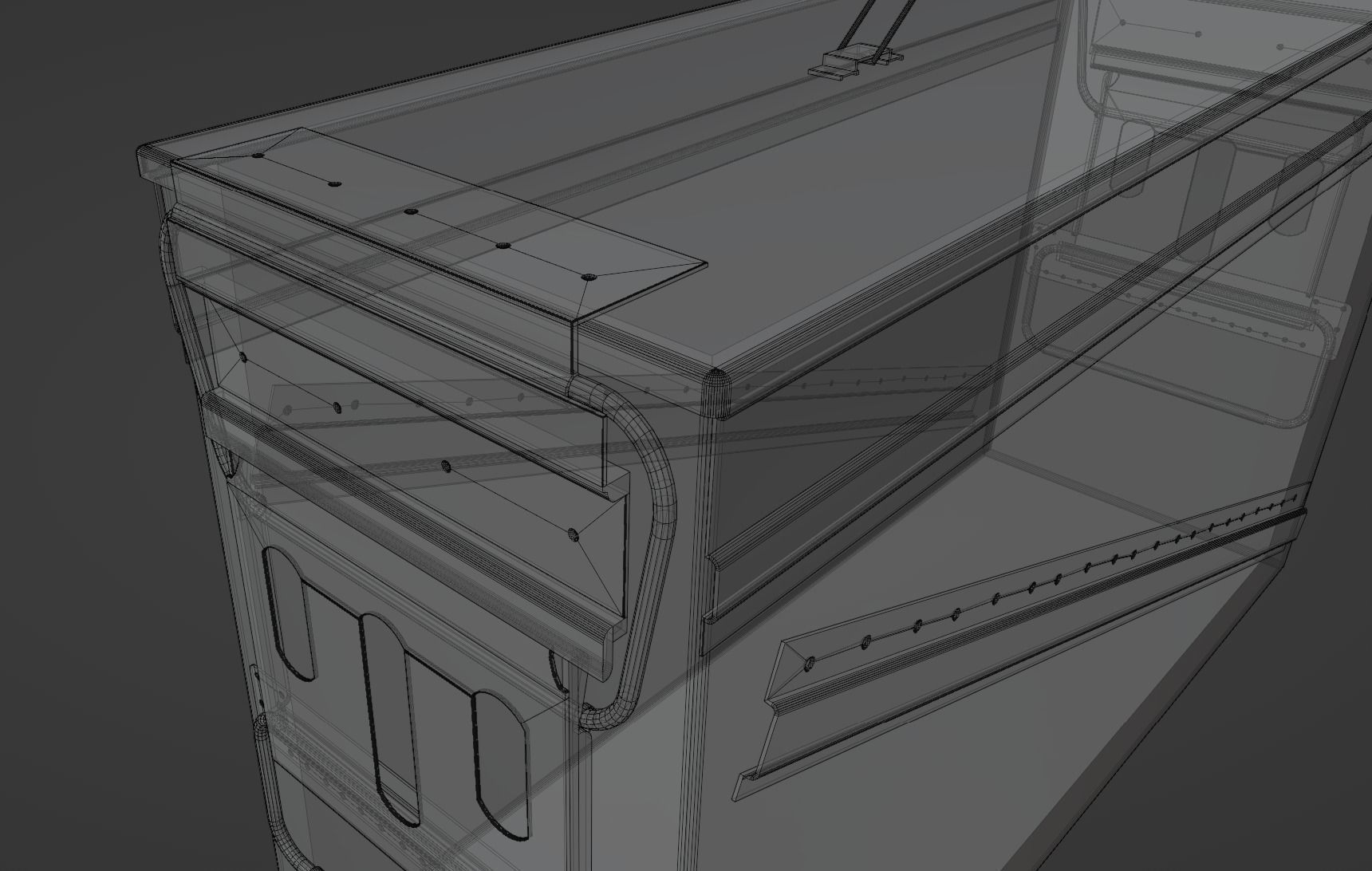 3D Realistic Ammo Box Damaged-Rusty 3D model_10