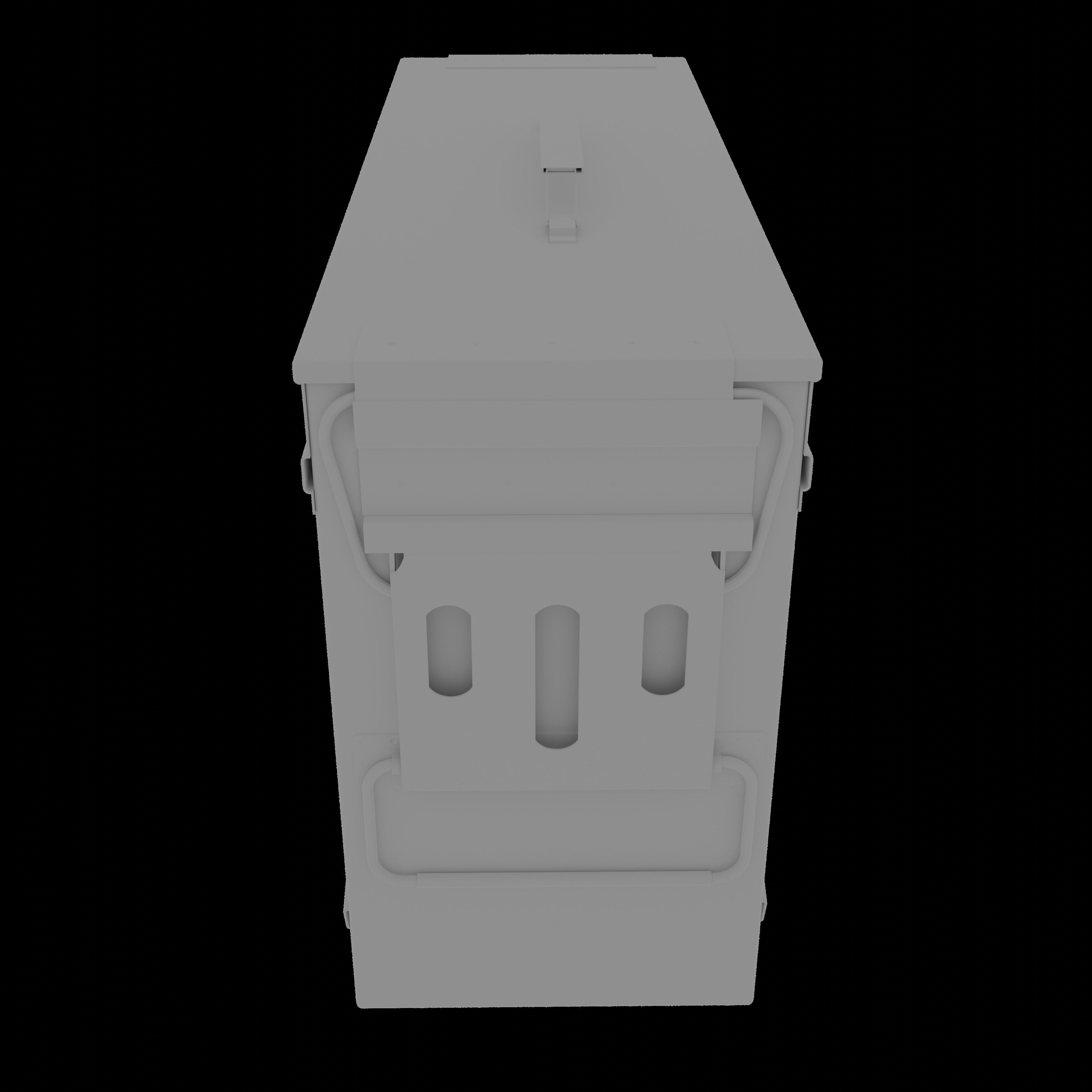 3D Realistic Ammo Box Damaged-Rusty 3D model_13
