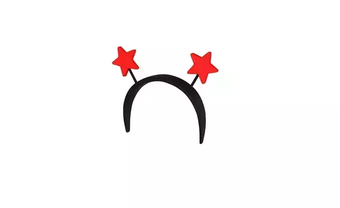 Prop58 Star Headband Low-poly 3D model