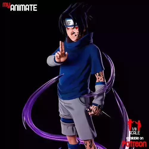 Sasuke from Naruto - myAnimate 3D print model