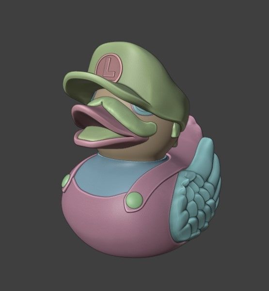 Mario and Luigi  Ducks-  Super Mario Bros  3D print model_4