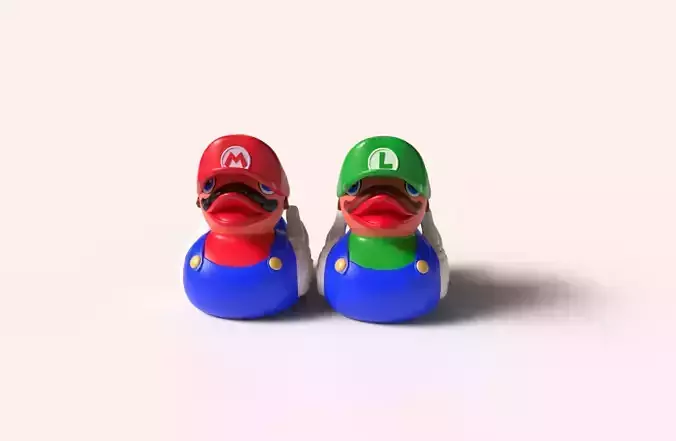 Mario and Luigi  Ducks-  Super Mario Bros 