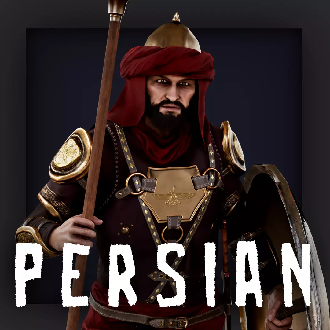PERSIAN 5 Low-poly 3D model