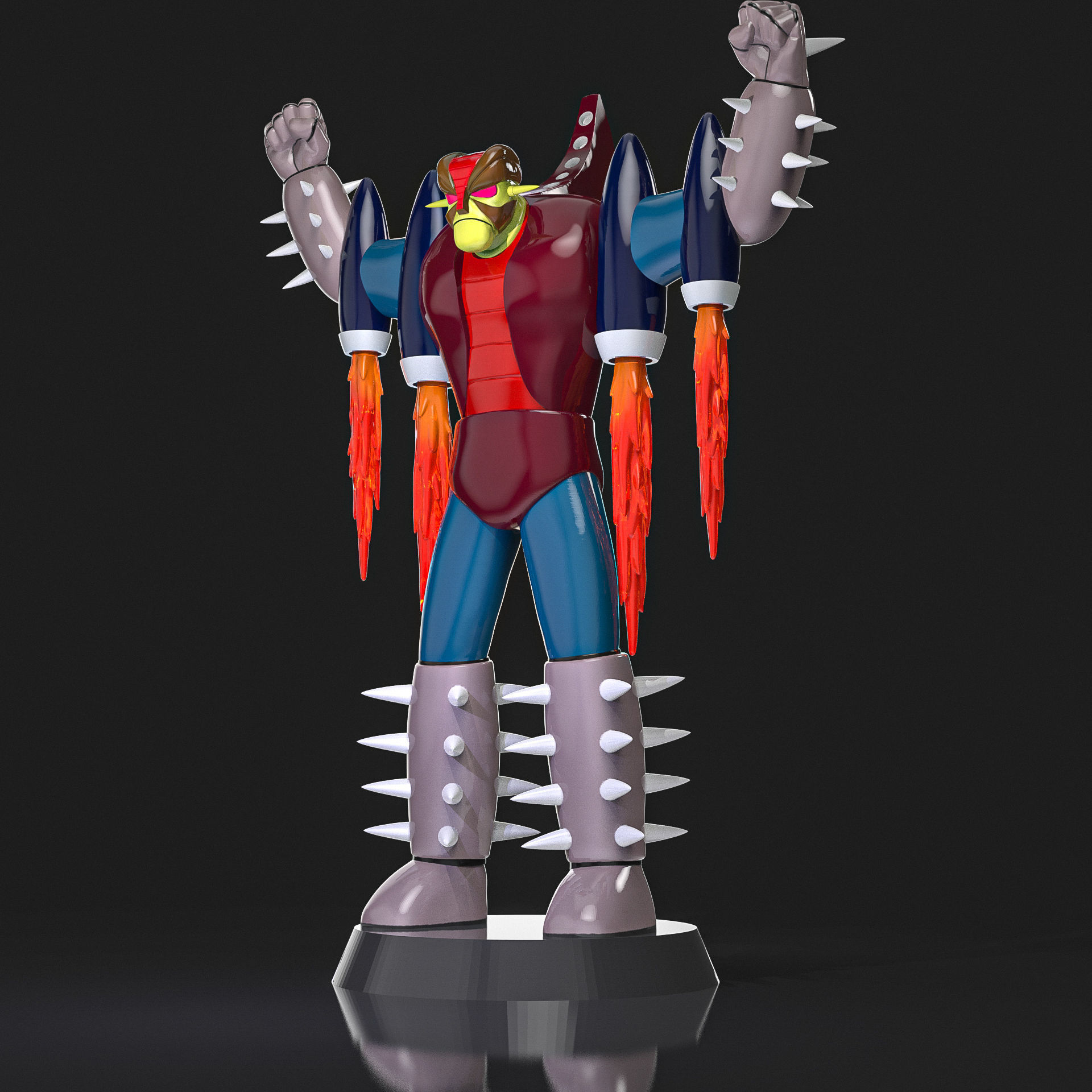 Baras K9 Mazinger Z 3D print model_3