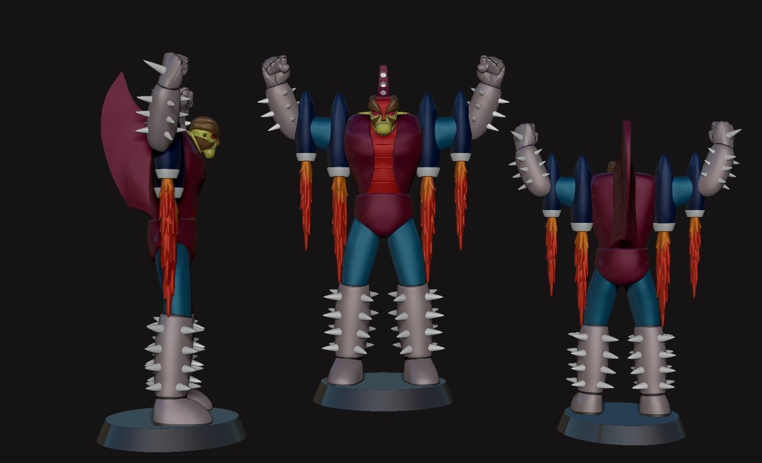 Baras K9 Mazinger Z 3D print model_1