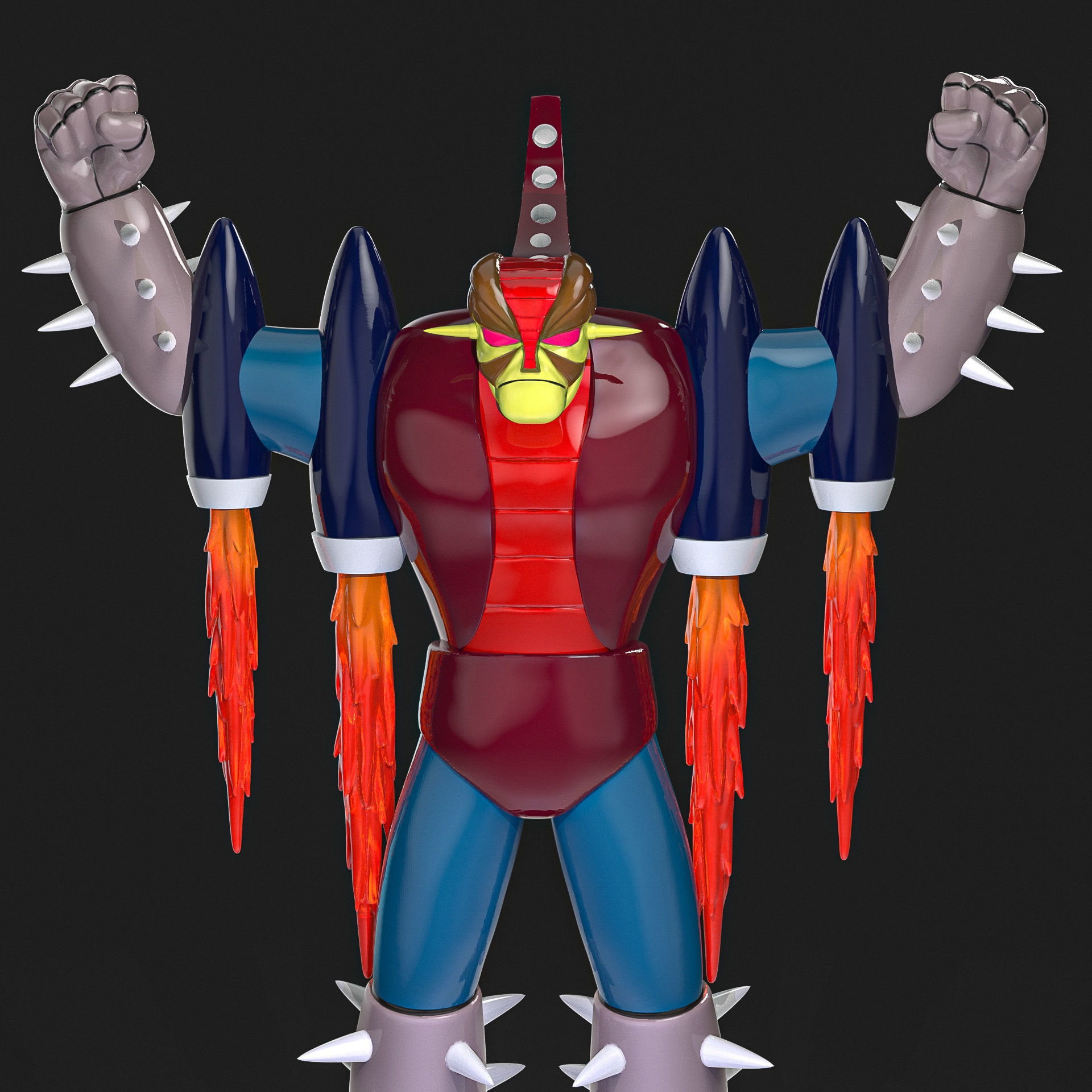 Baras K9 Mazinger Z 3D print model_4