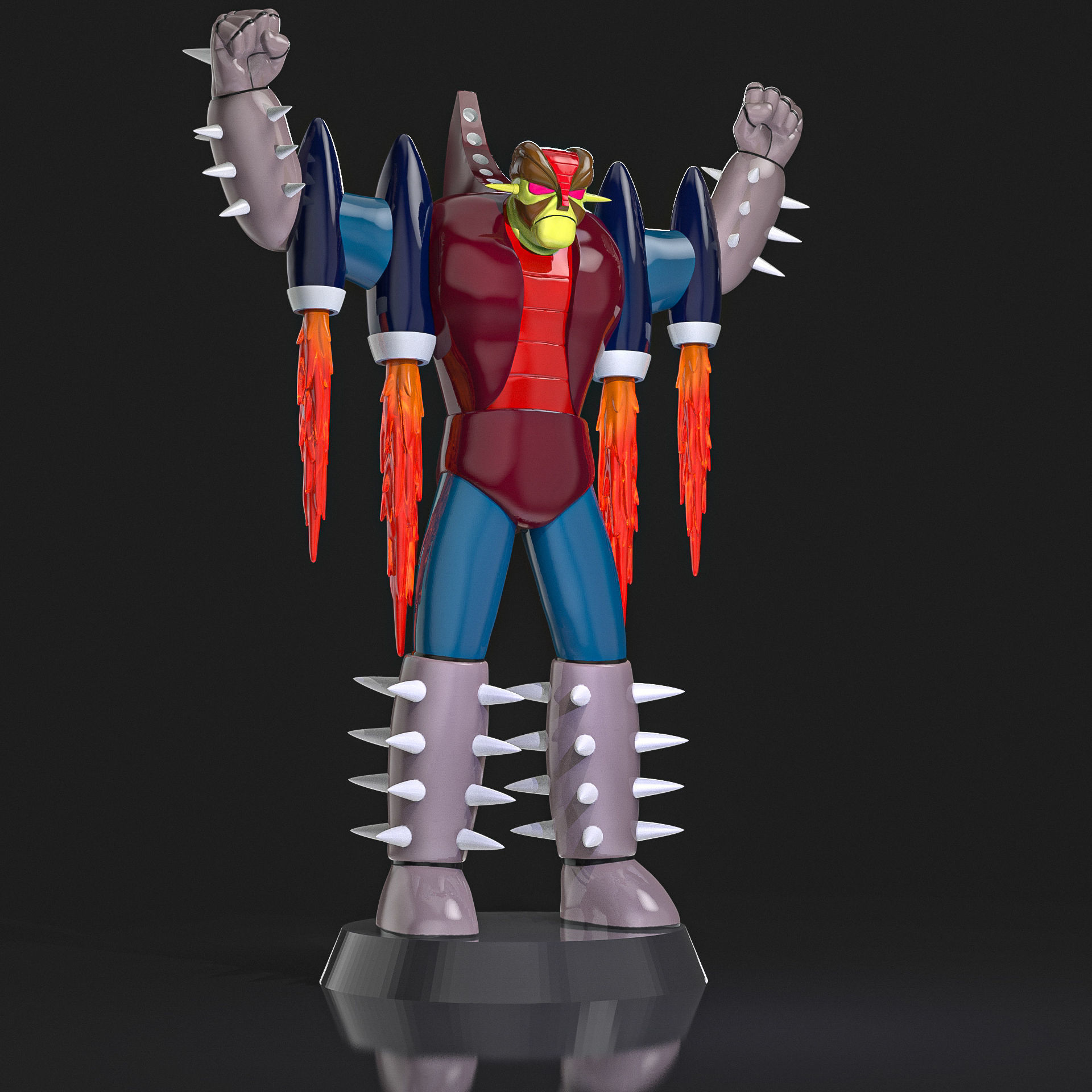 Baras K9 Mazinger Z 3D print model_2