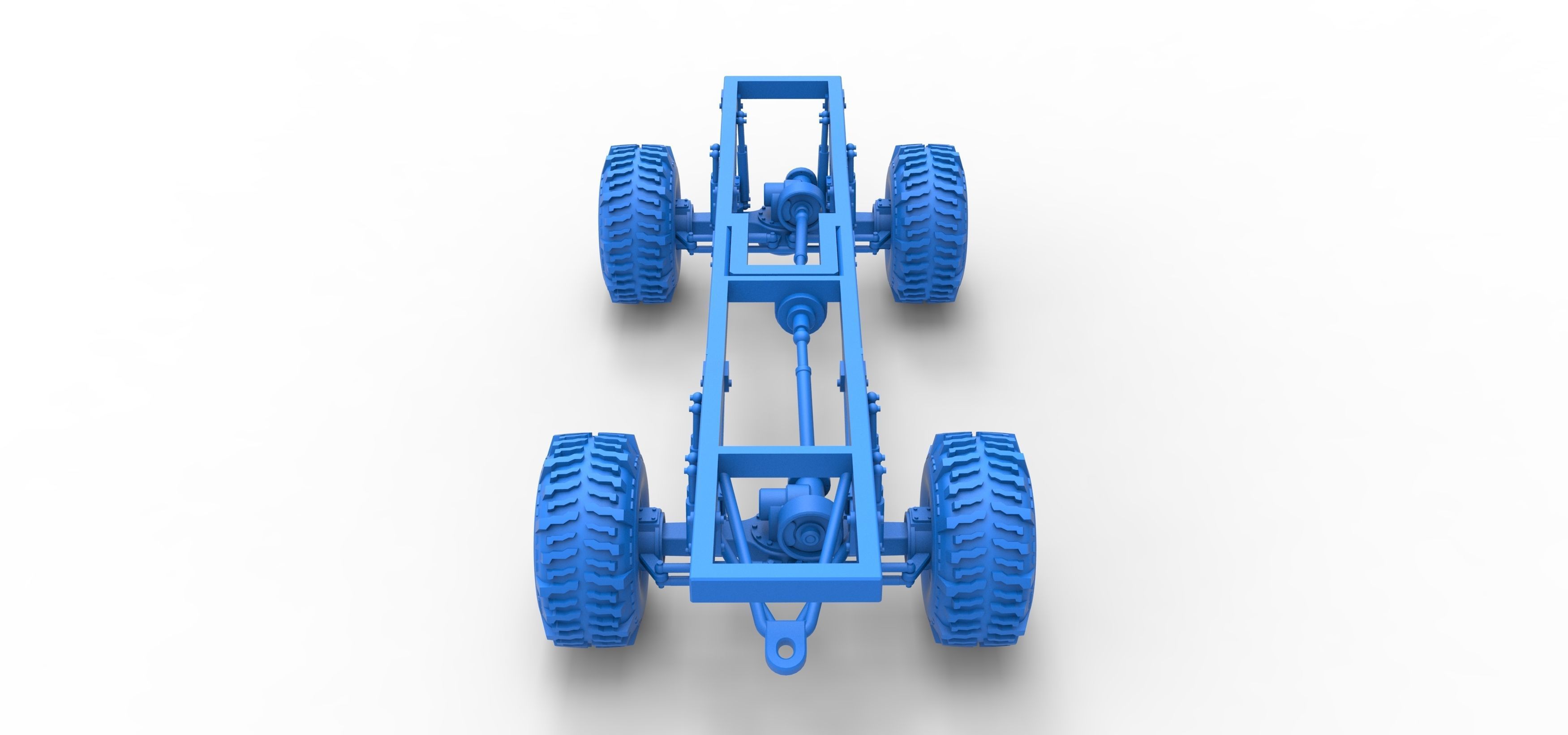 Chassis of Wheel Standing Mega Truck Scale 1 to 25 3D print model_29