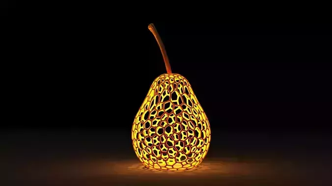 Pear lamp 3D print model