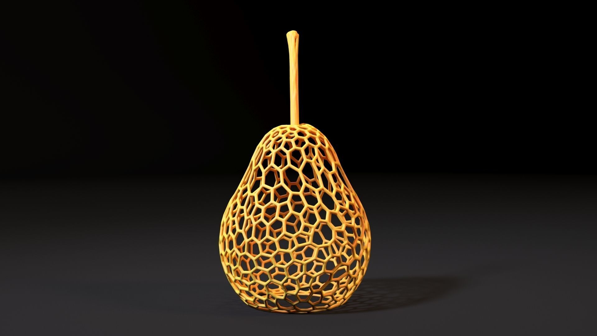 Pear lamp 3D print model_15