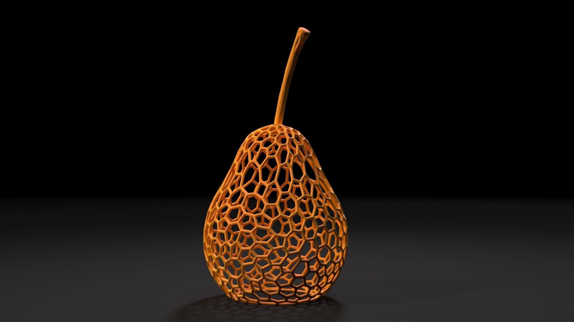 Pear lamp 3D print model_5